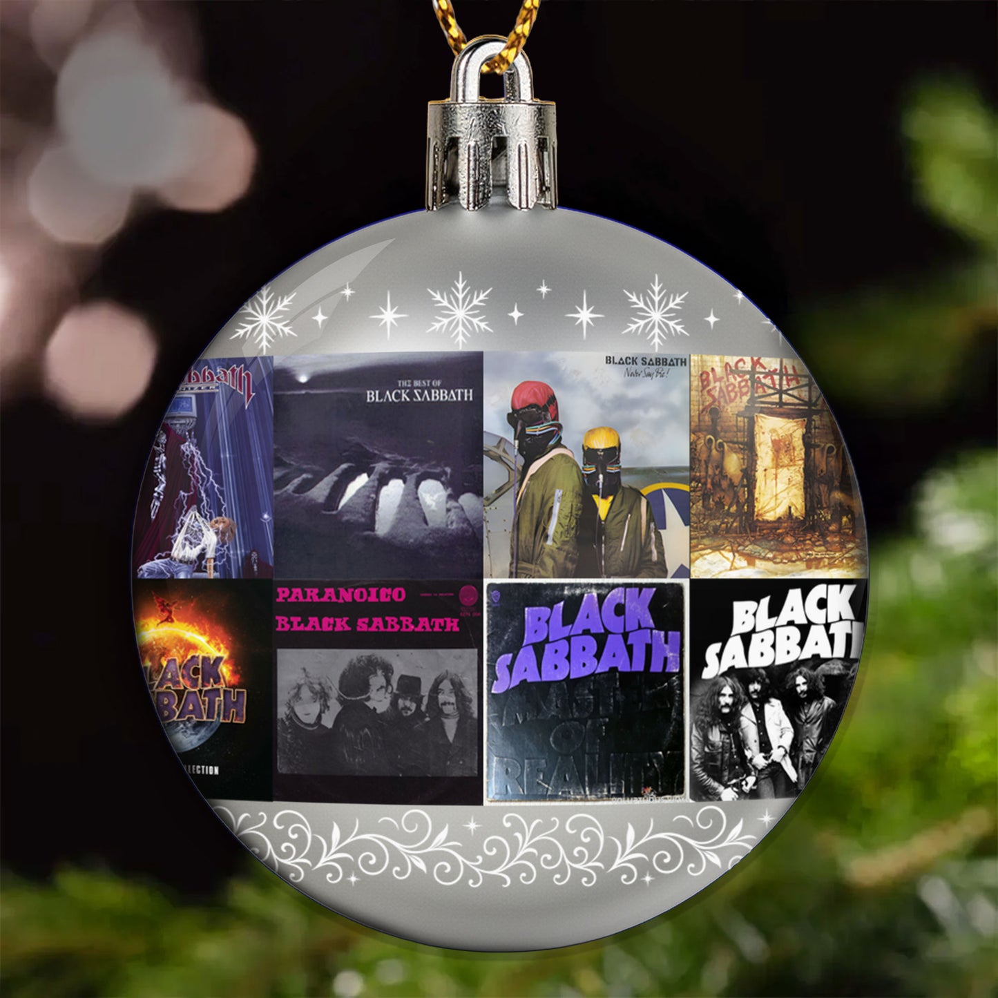 Black Sabbath Ball Ornament – Celebrate the Pioneers of Heavy Metal