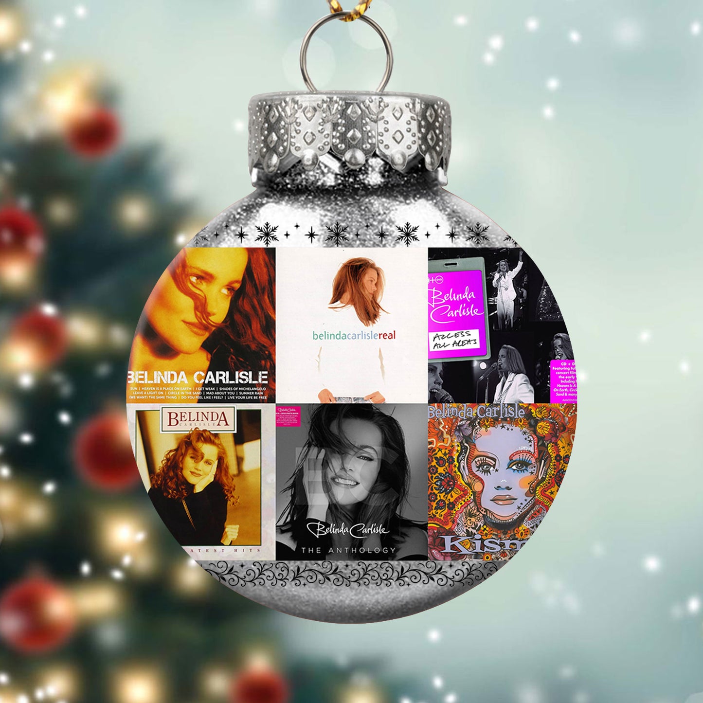 Belinda Carlisle Ball Ornament – Pop Elegance for a Merry Season