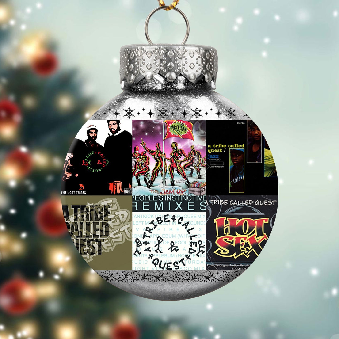 A Tribe Called Quest Ball Ornament – Hip-Hop Legends in Holiday Style