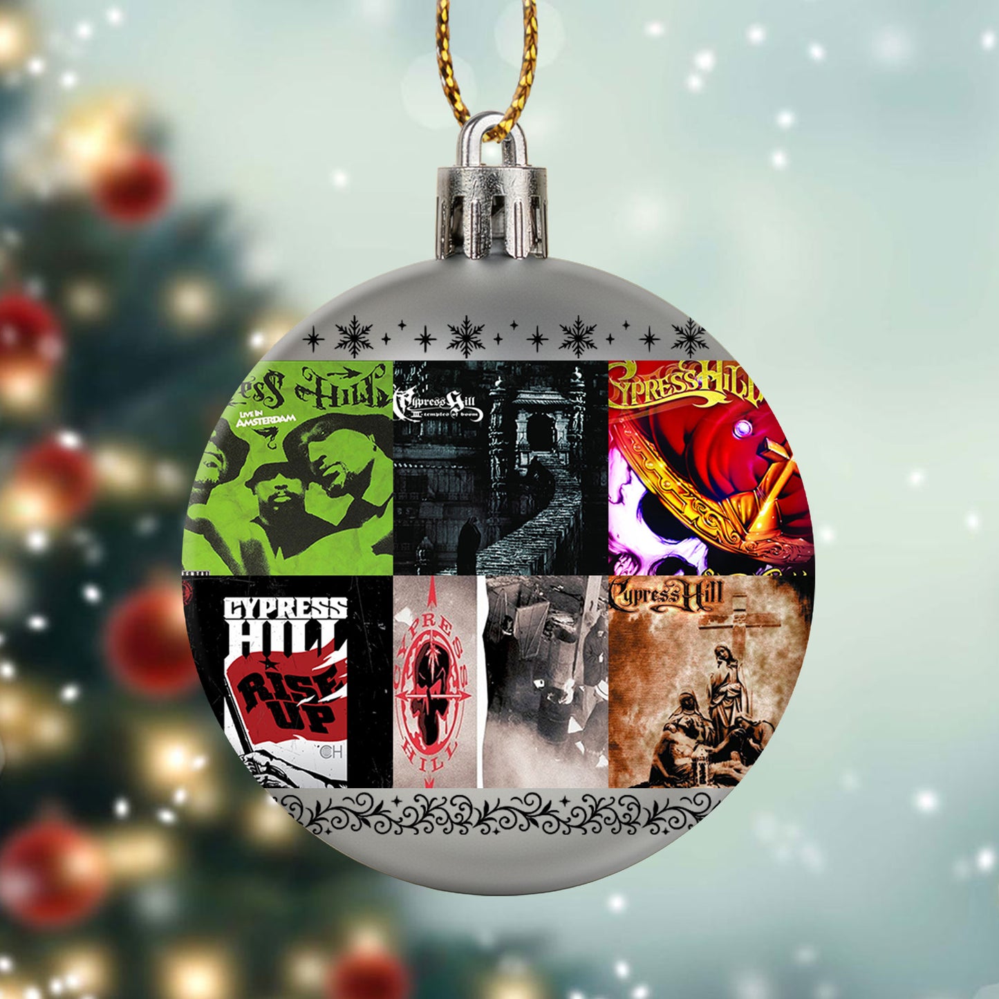 Cypress Hill Album Covers Christmas Ball Ornament