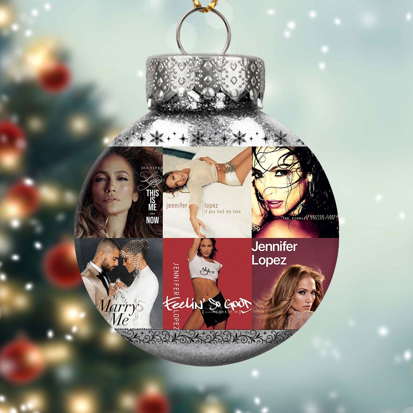 Jennifer Lopez Ball Ornament – Shine Bright with Pop Glamour
