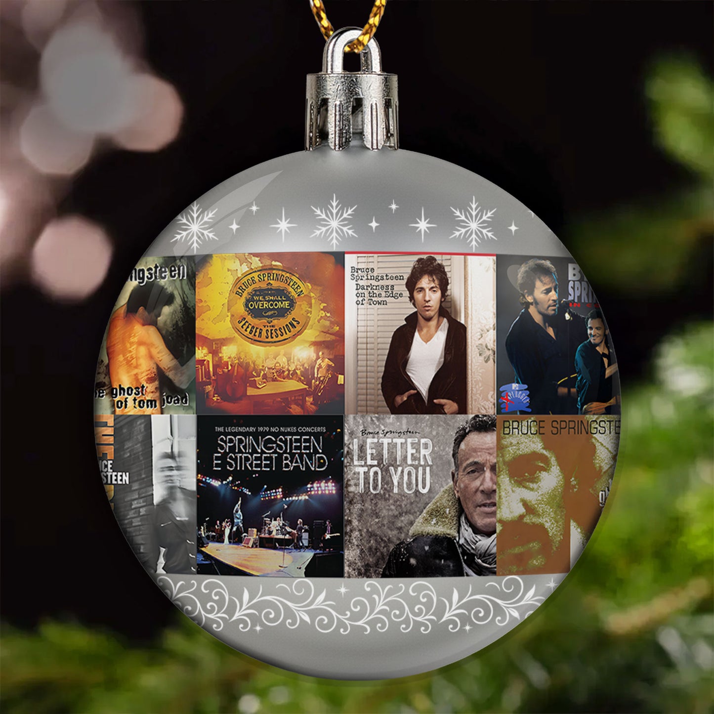 Bruce Springsteen Ball Ornament – A Tribute to The Boss and the Spirit of Rock