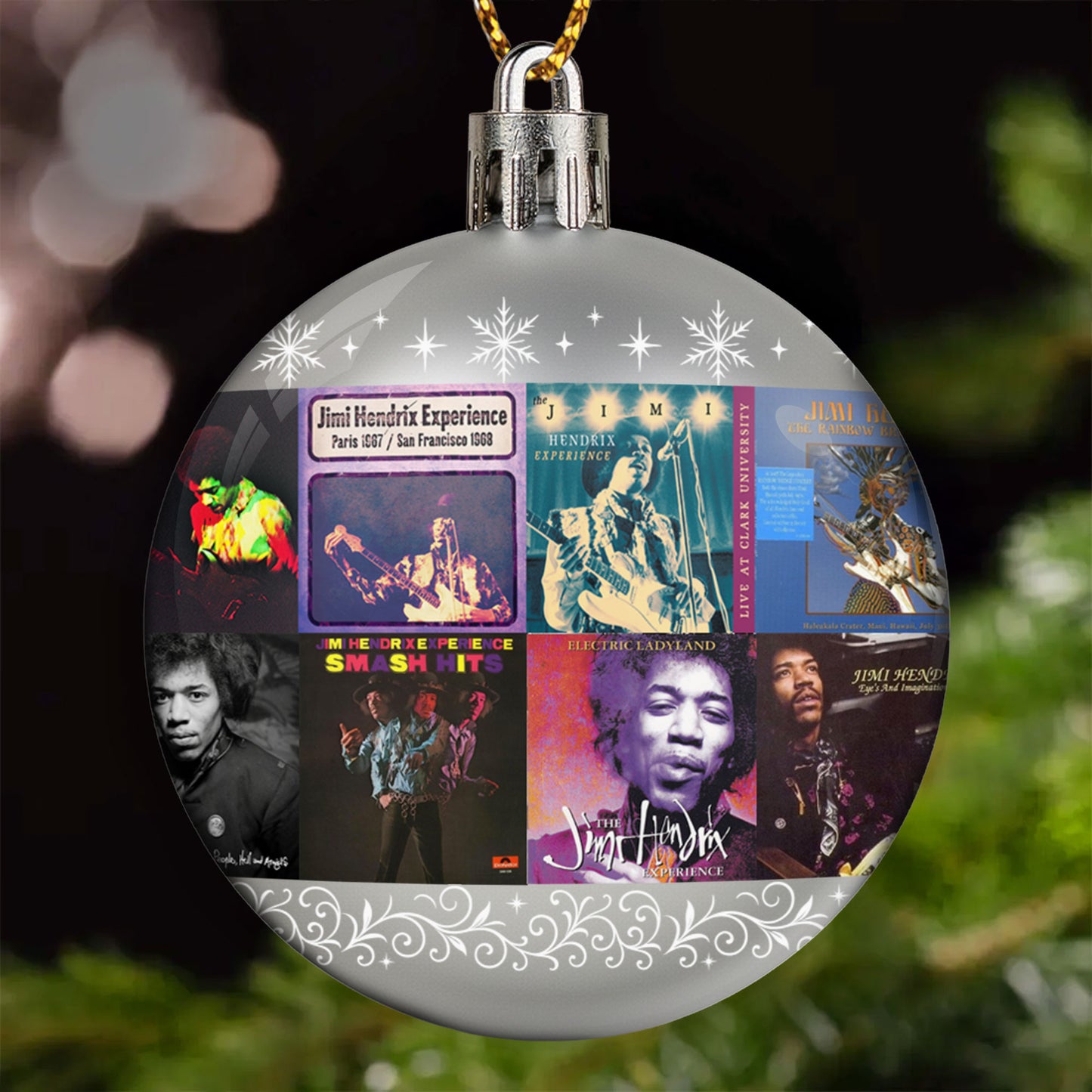 Jimi Hendrix Ball Ornament – Ignite Your Holidays with Legendary Energy