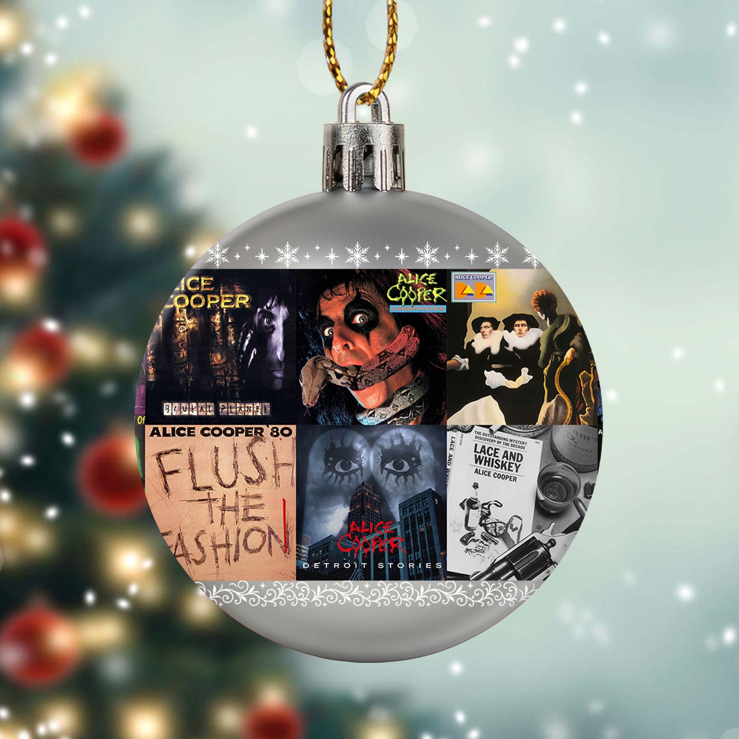 Alice Cooper Ball Ornament – Shock Rock Spirit for the Holidays