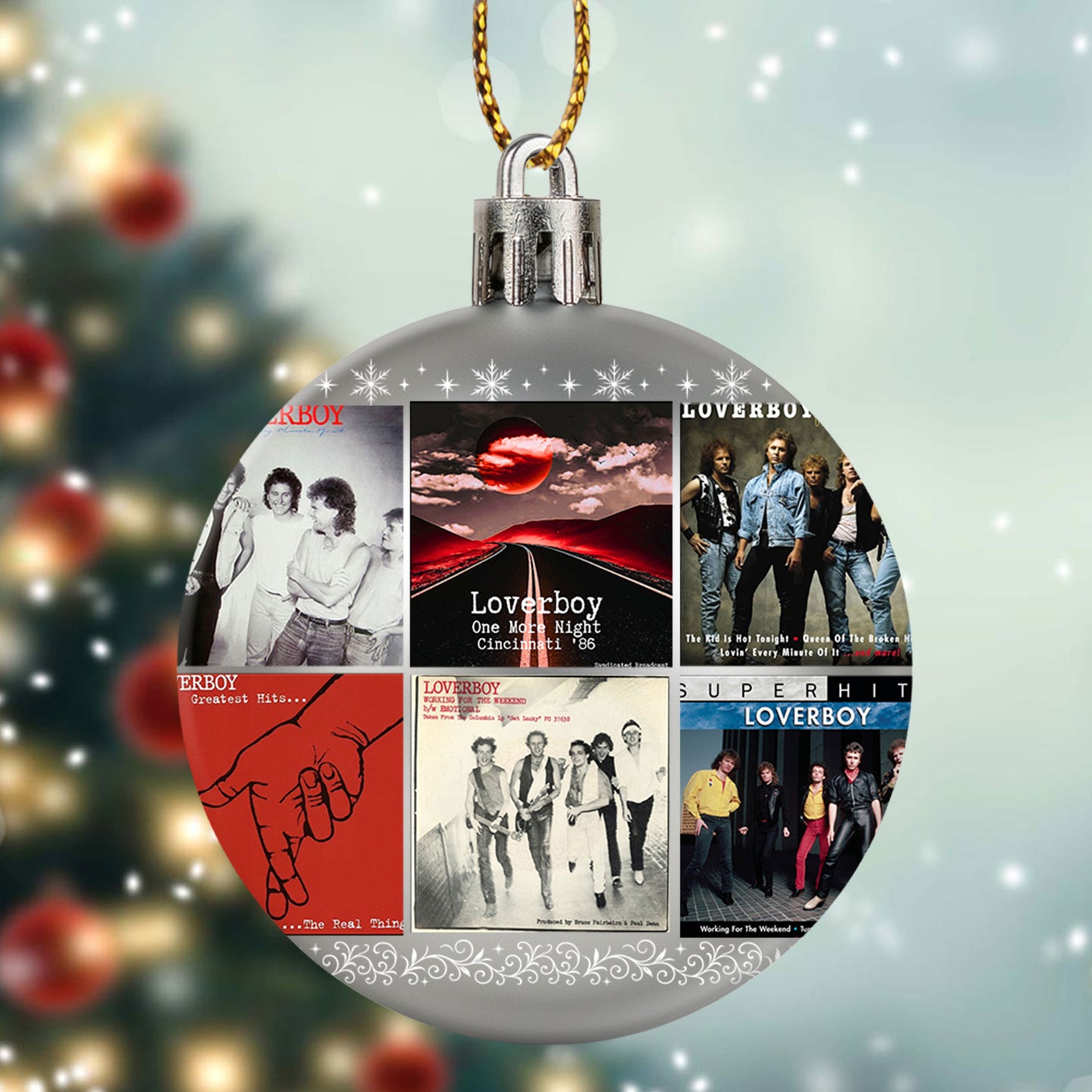 Loverboy Ball Ornament – Rock the Holidays with Classic 80s Energy