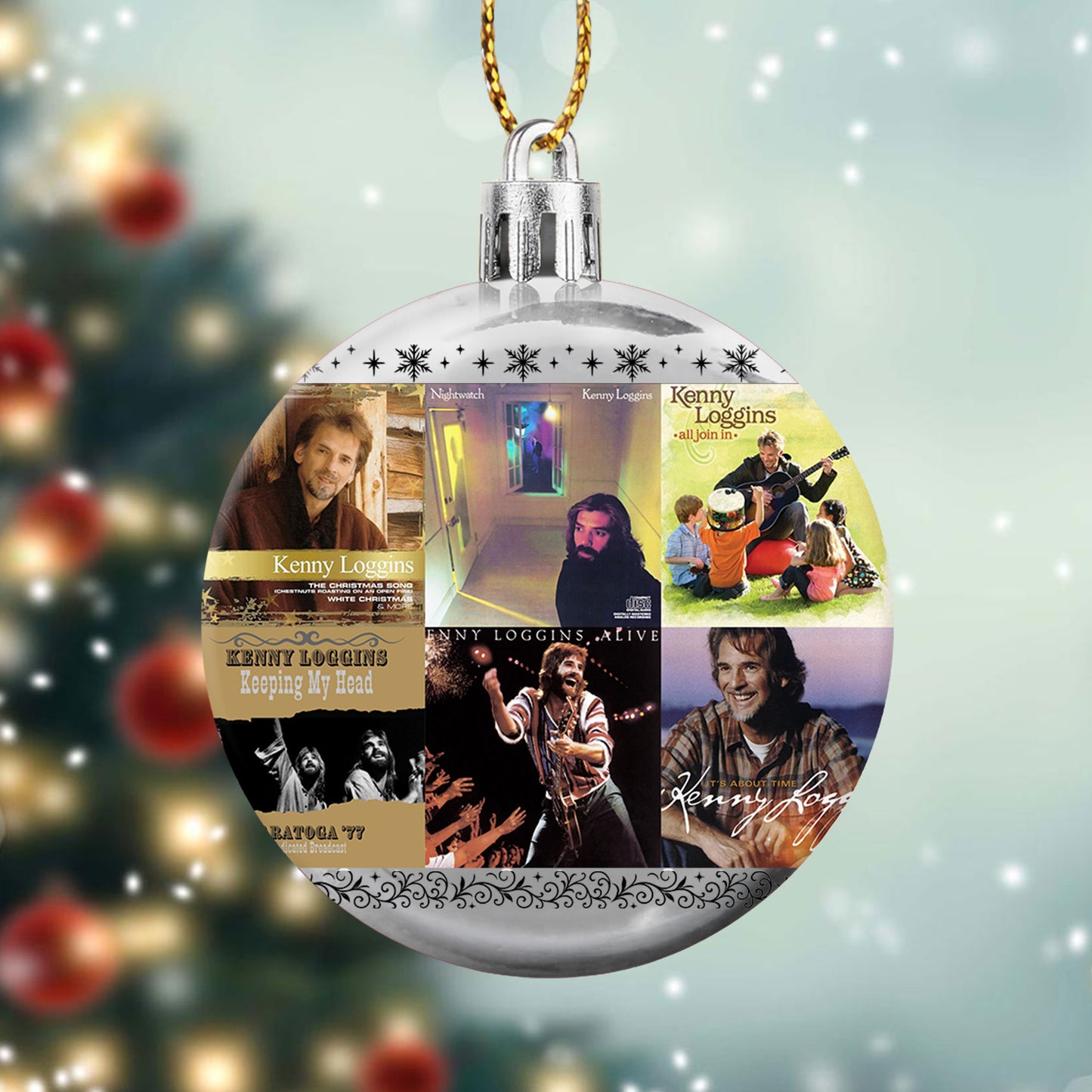Kenny Loggins Ball Ornament – A Heartwarming Christmas Gift for Music Lovers