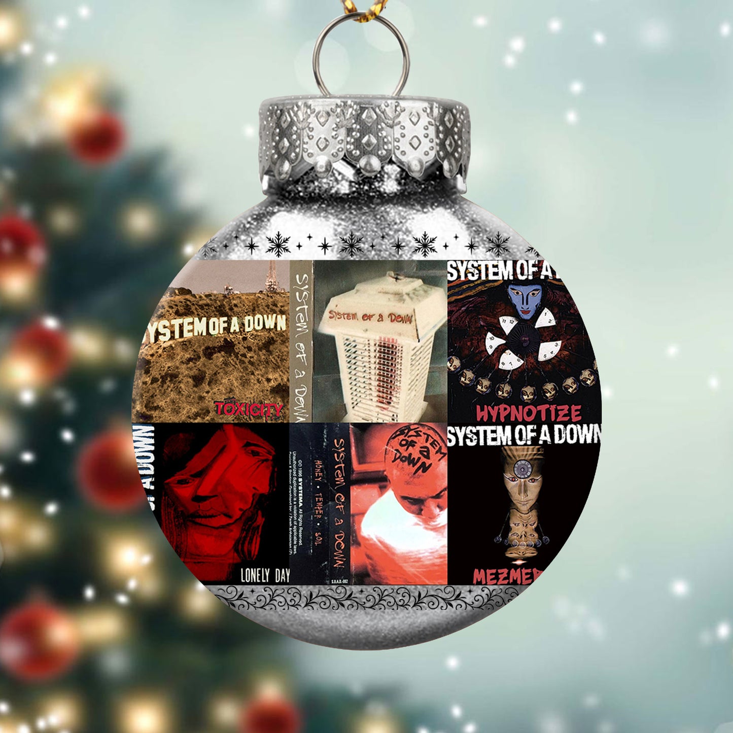 System of a Down Ball Ornament – A Bold Christmas Gift for True Rock Fans