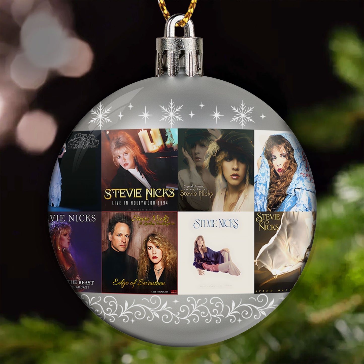 Stevie Nicks Ball Ornament – A Bohemian Tribute to the Queen of Mystical Rock