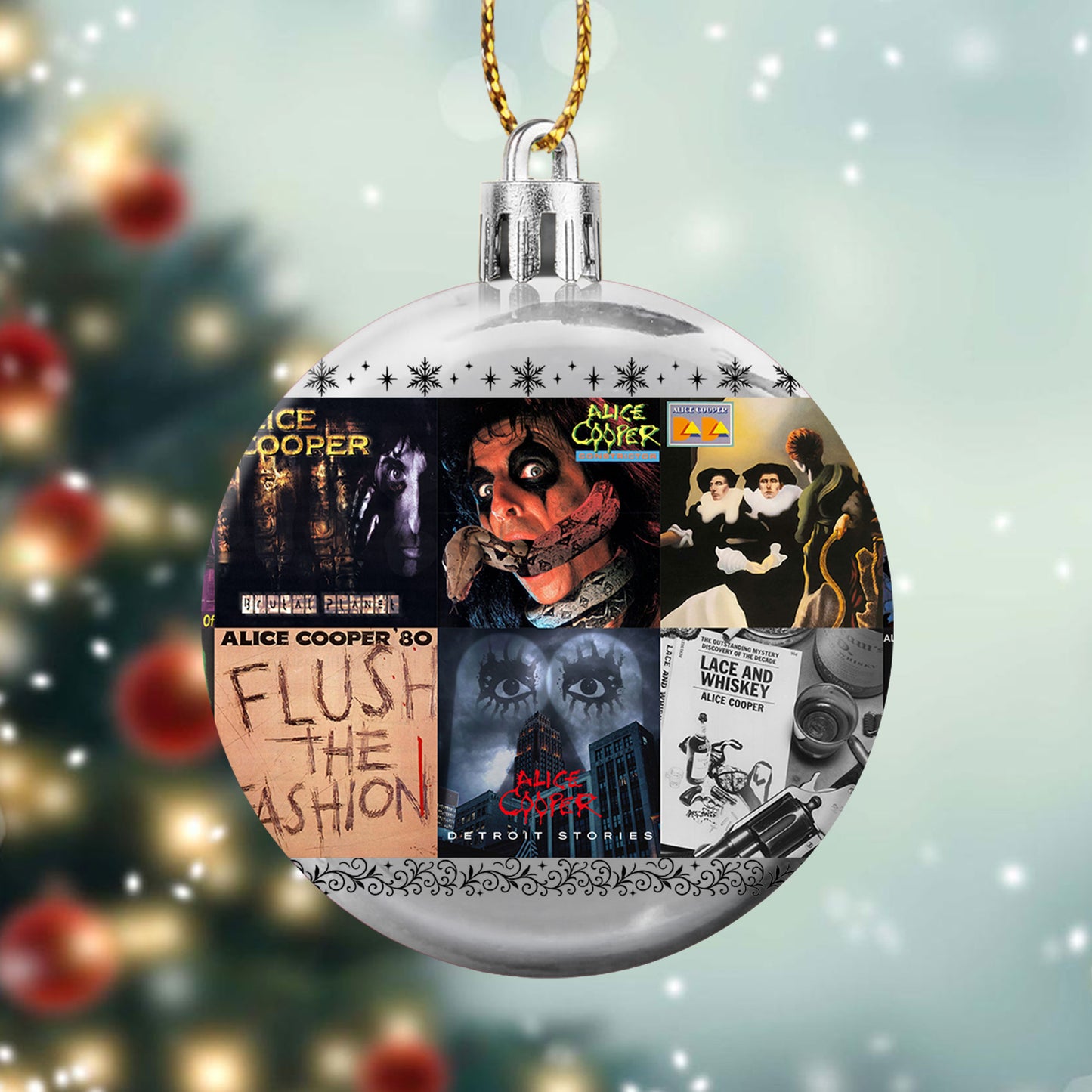 Alice Cooper Ball Ornament – Shock Rock Spirit for the Holidays