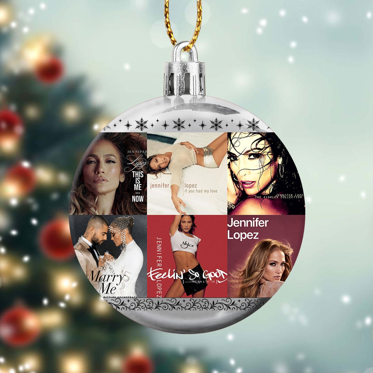 Jennifer Lopez Ball Ornament – Shine Bright with Pop Glamour