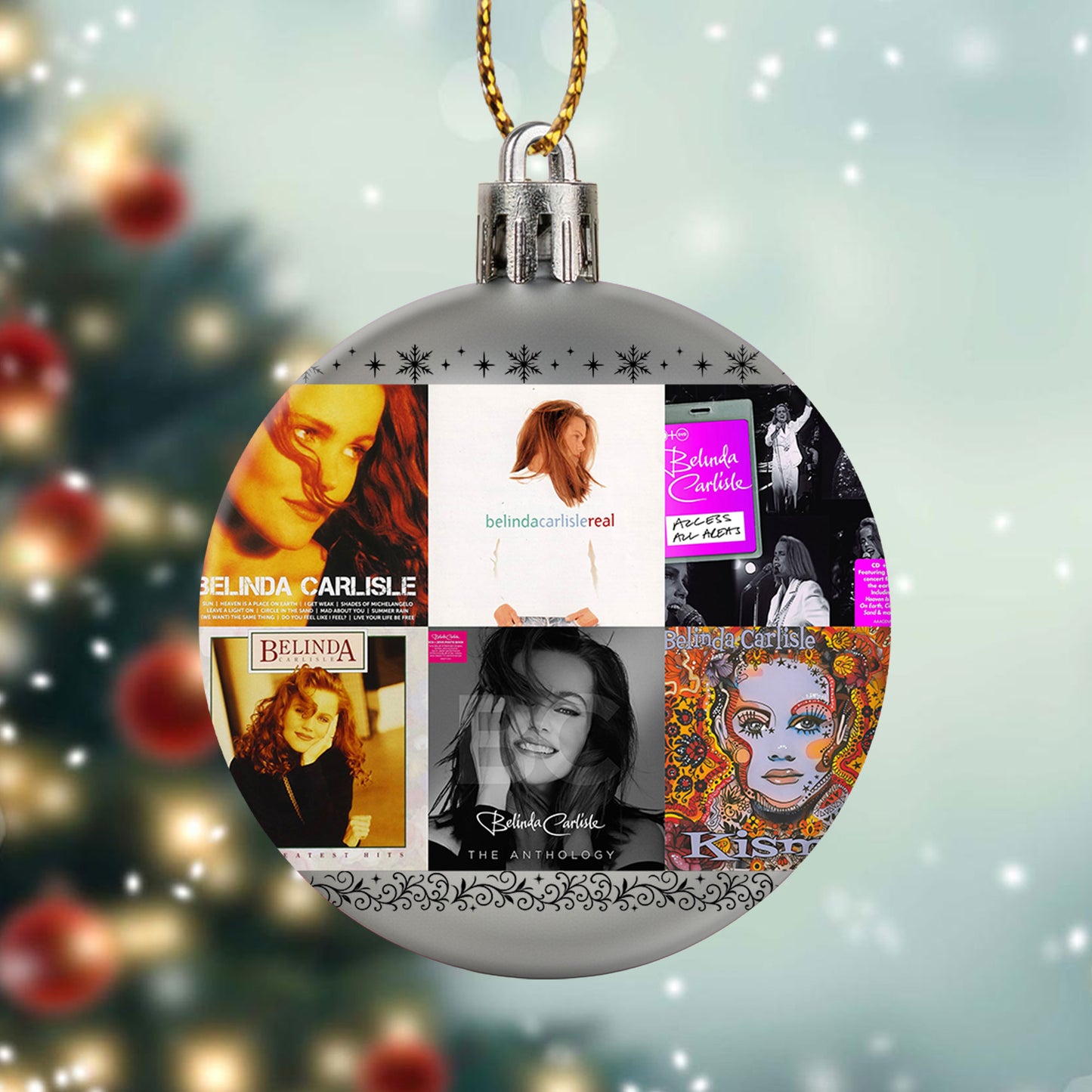 Belinda Carlisle Ball Ornament – Pop Elegance for a Merry Season