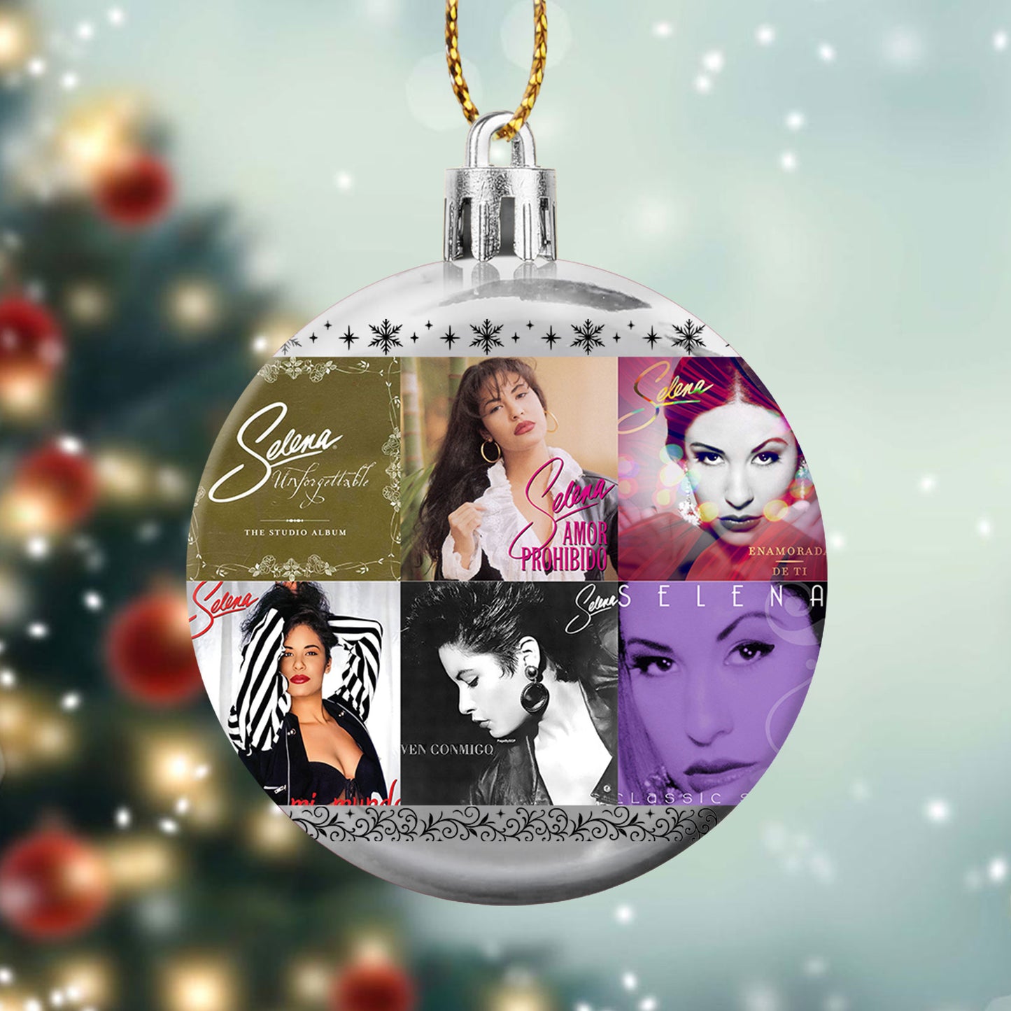 Selena Ball Ornament – A Heartfelt Christmas Gift for True Fans