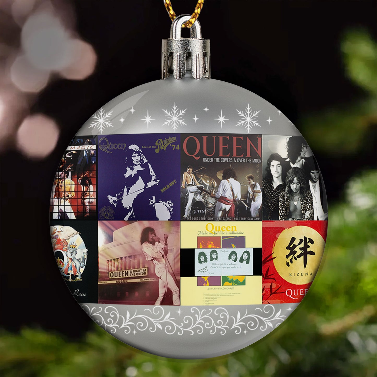 Queen Ball Ornament – A Majestic Tribute to Rock Royalty and Holiday Harmony