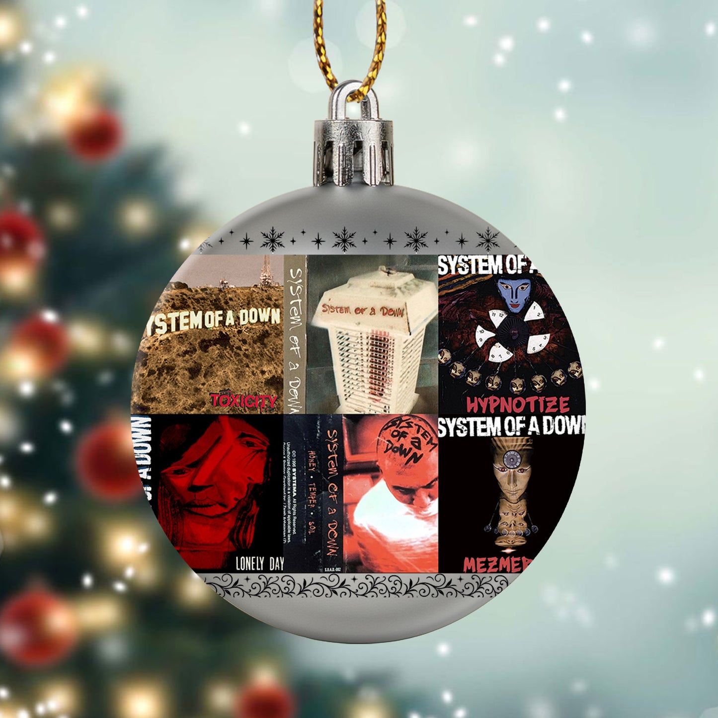 System of a Down Ball Ornament – A Bold Christmas Gift for True Rock Fans