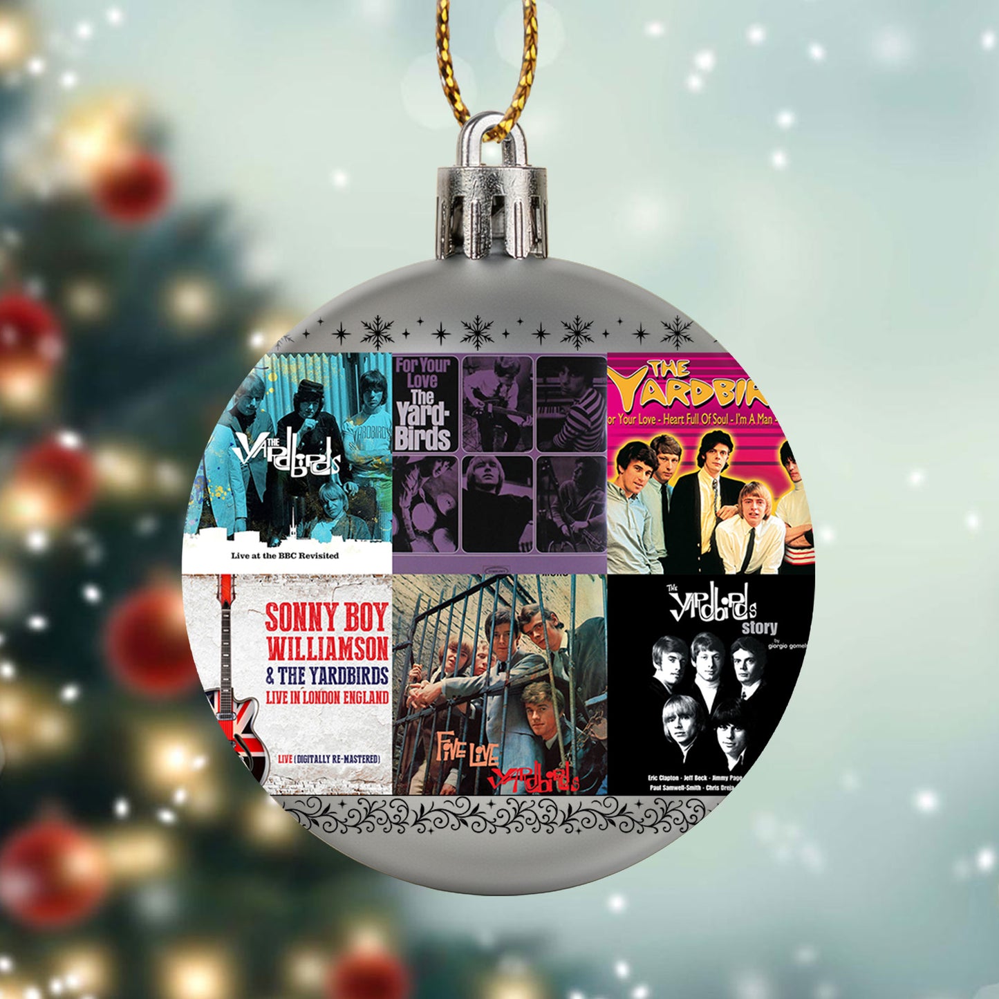 The Yardbirds Album Collage Ornament – Classic Rock Christmas Decoration