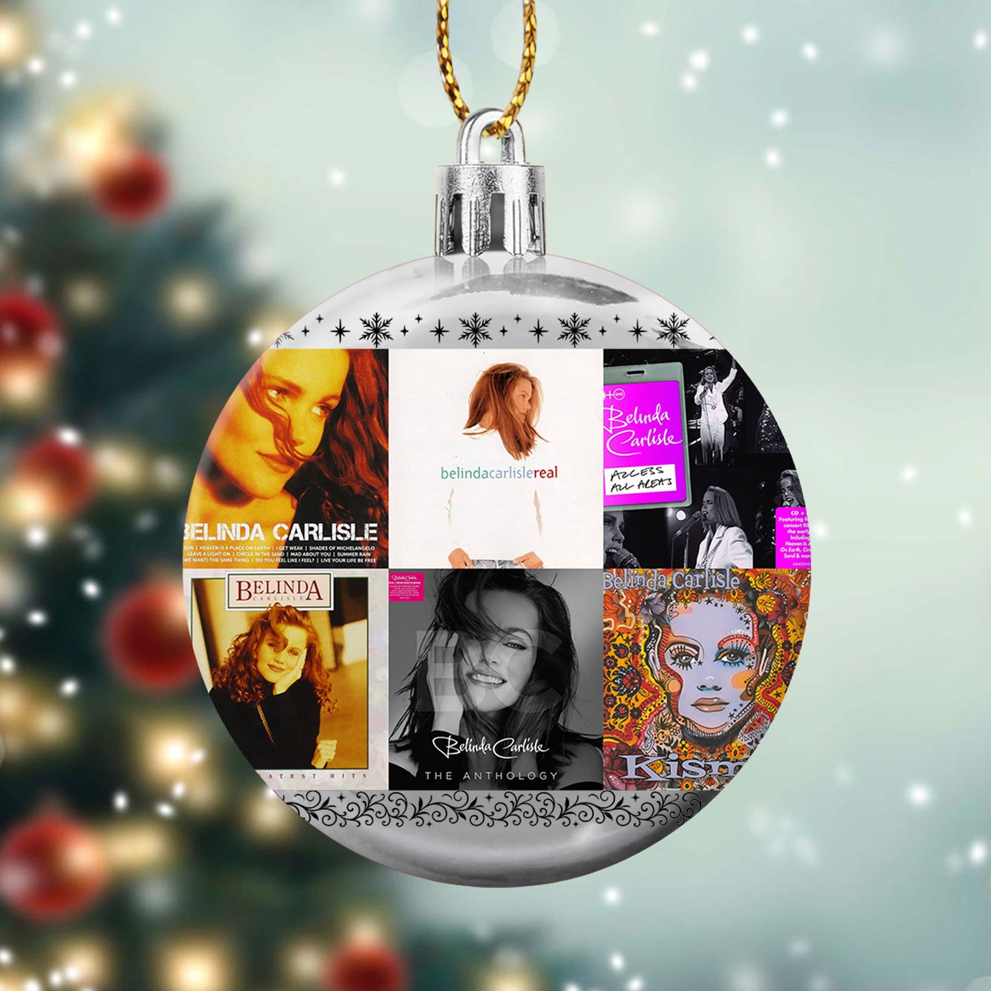 Belinda Carlisle Ball Ornament – Pop Elegance for a Merry Season