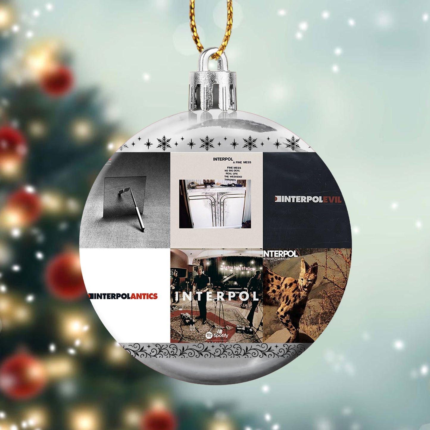 Interpol Ball Ornament – Celebrate the Cool Edge of Indie Rock