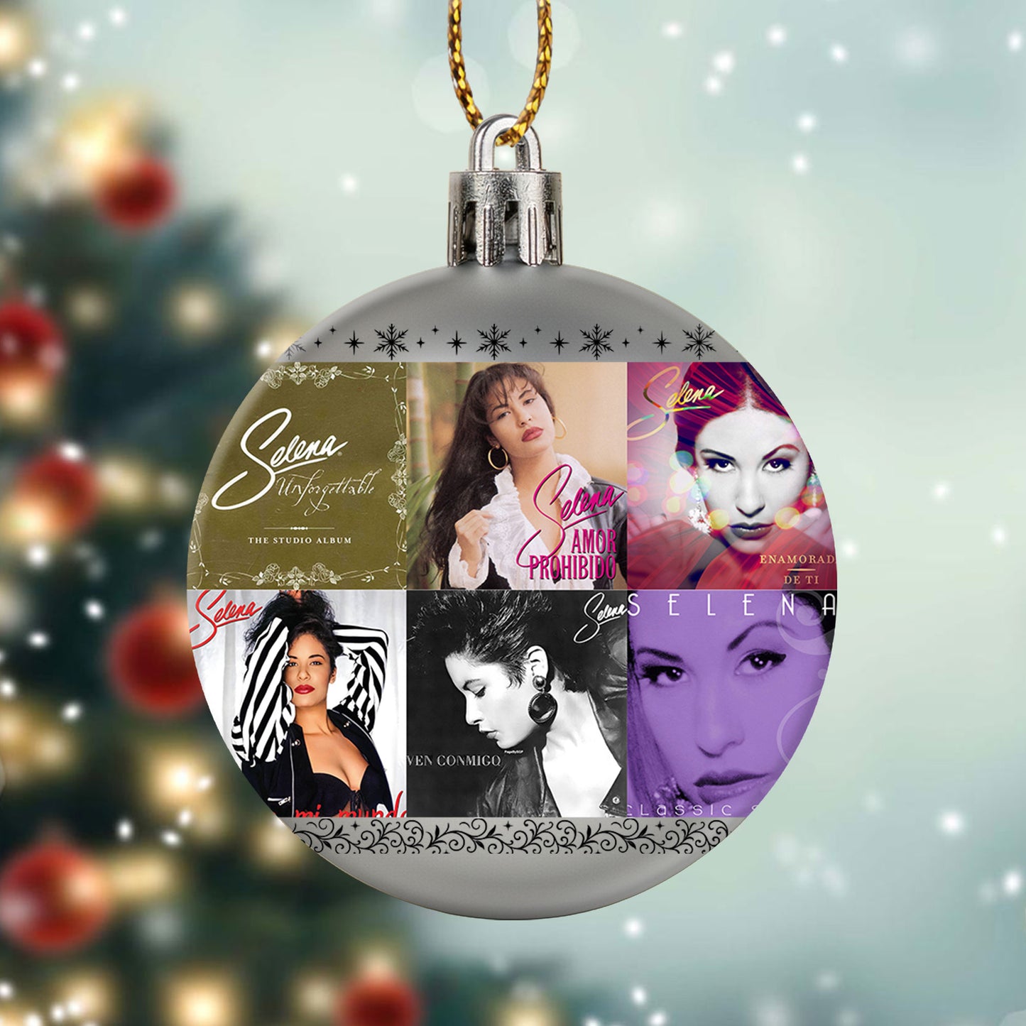 Selena Ball Ornament – A Heartfelt Christmas Gift for True Fans
