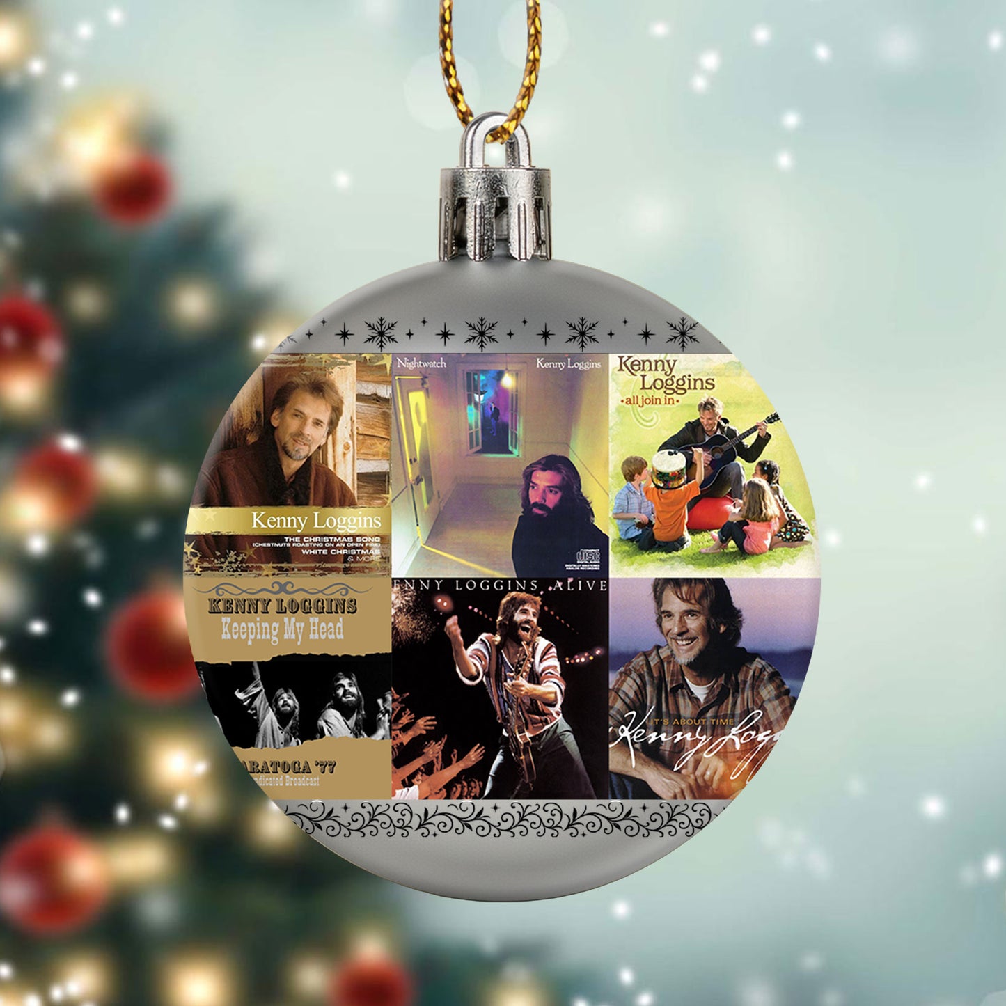 Kenny Loggins Ball Ornament – A Heartwarming Christmas Gift for Music Lovers