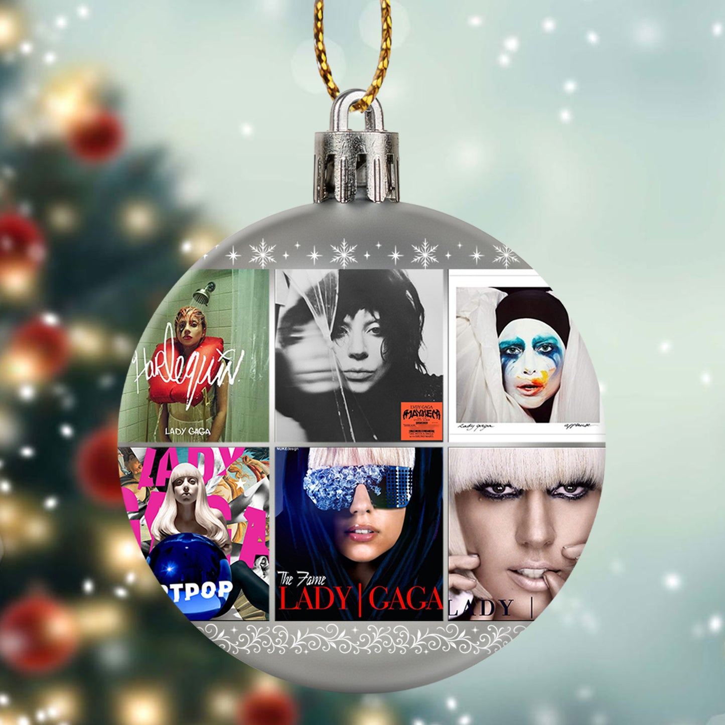 Lady Gaga Ball Ornament – A Glamorous Holiday Tribute to Pop Royalty