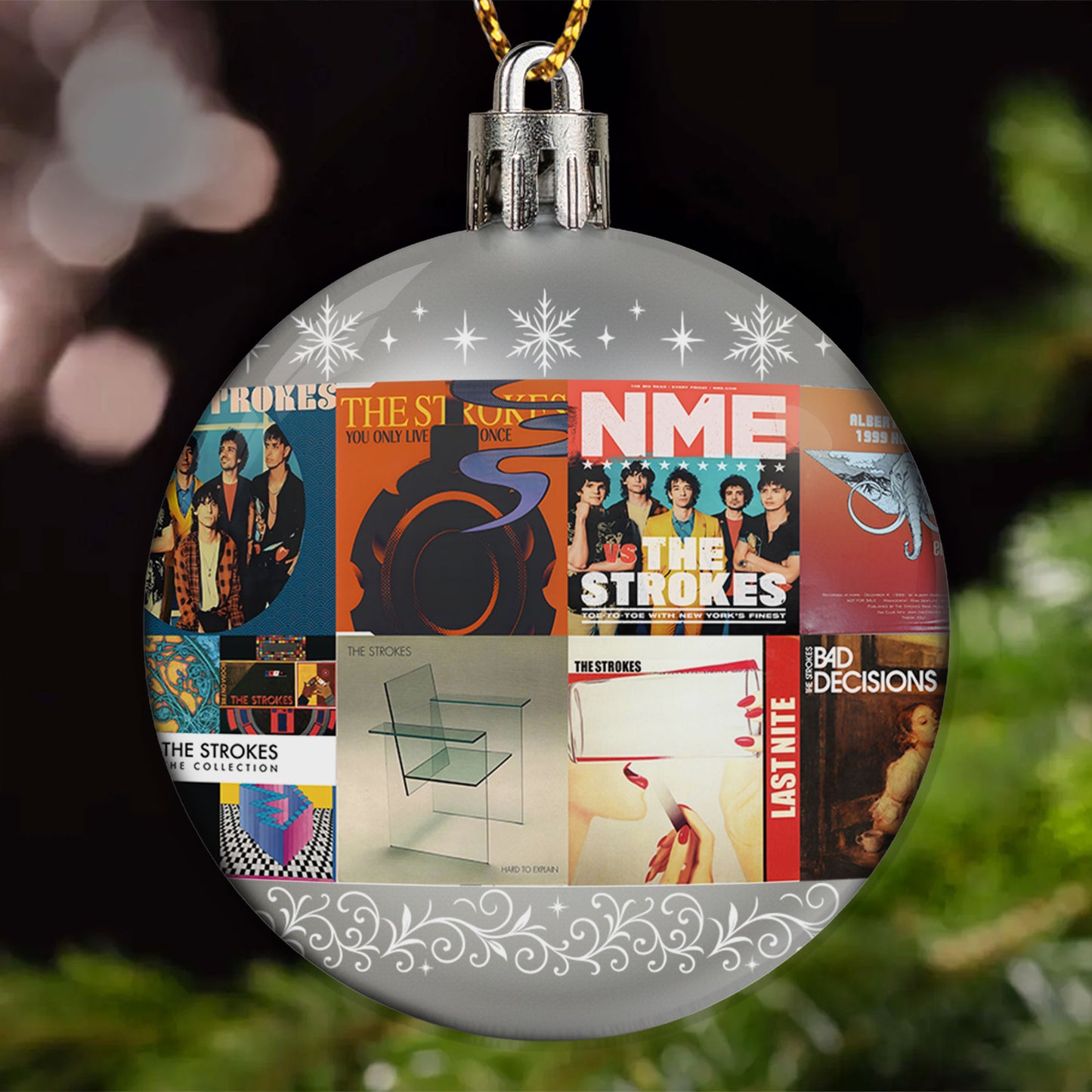 The Strokes Ball Ornament – Indie Rock Energy for the Holidays
