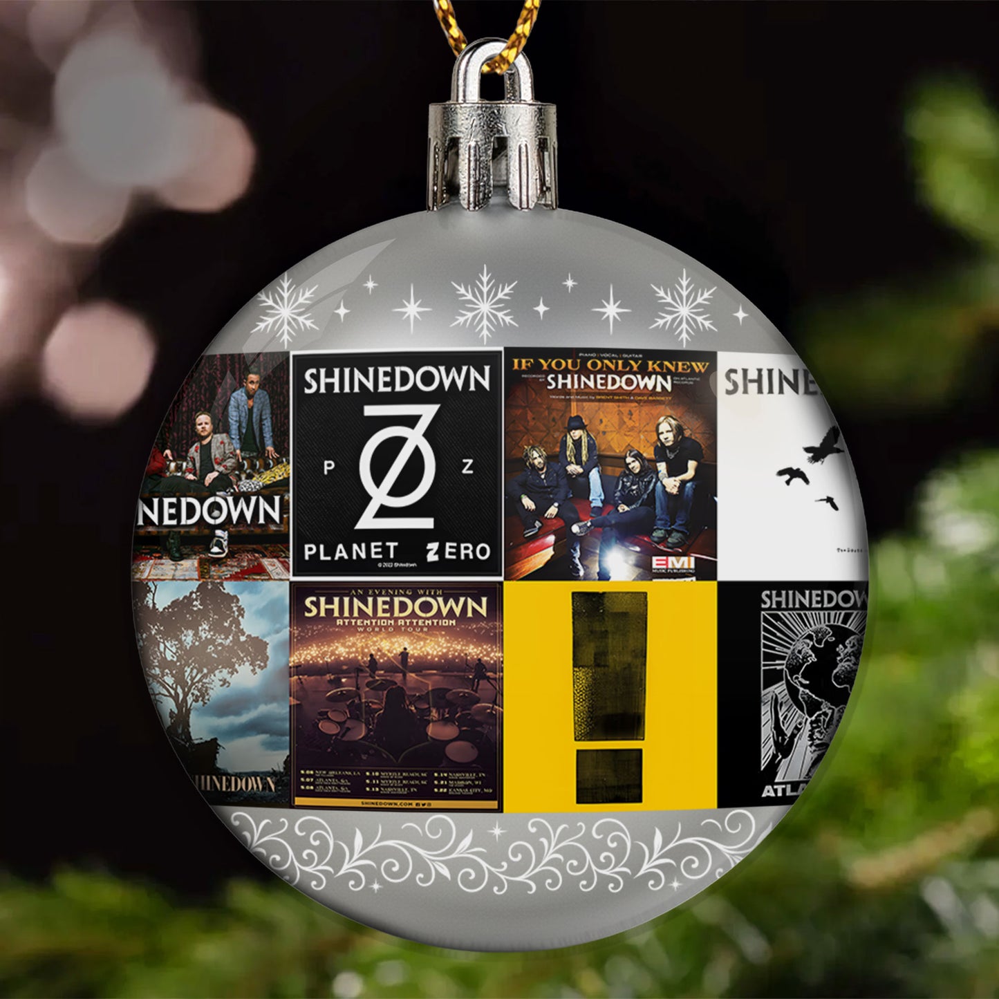 Shinedown Ball Ornament – Rock Resilience Wrapped in Holiday Glow