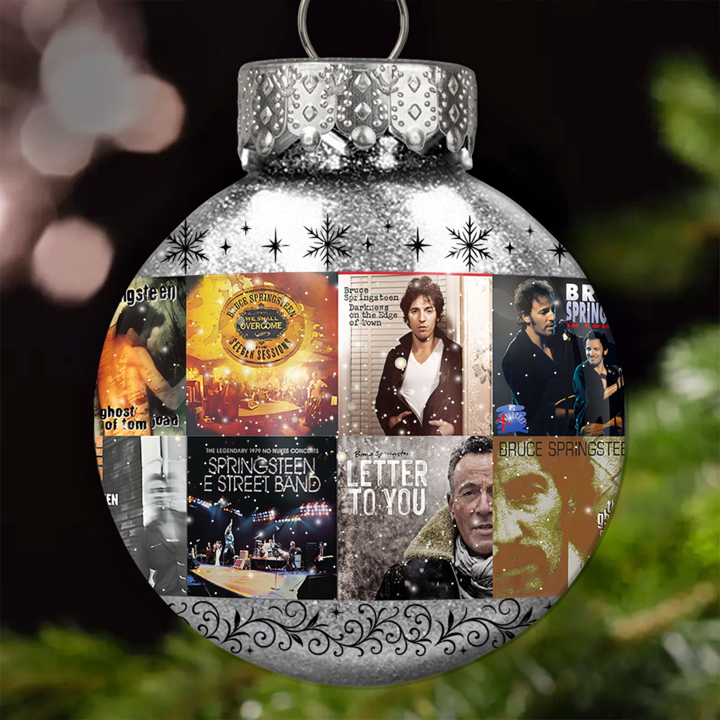 Bruce Springsteen Ball Ornament – A Tribute to The Boss and the Spirit of Rock