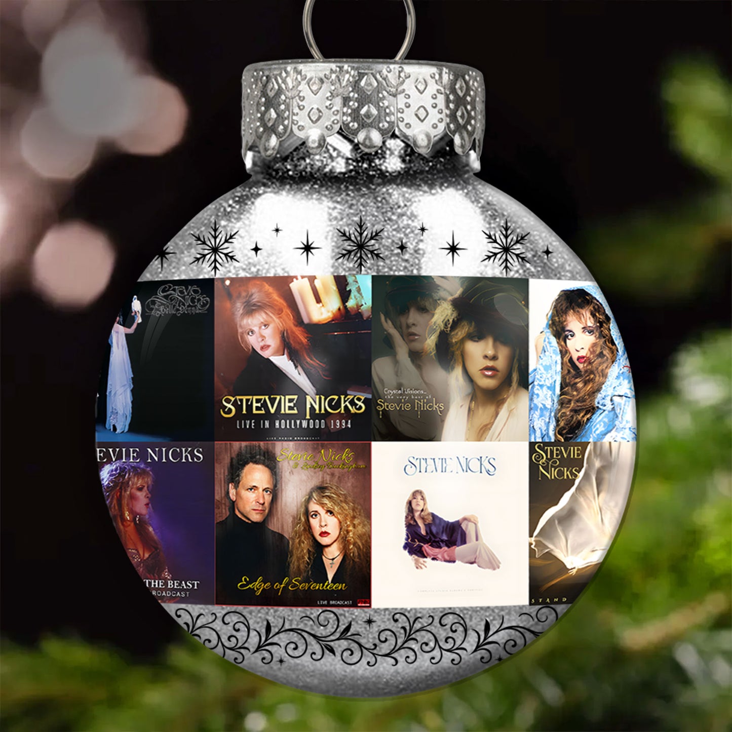 Stevie Nicks Ball Ornament – A Bohemian Tribute to the Queen of Mystical Rock