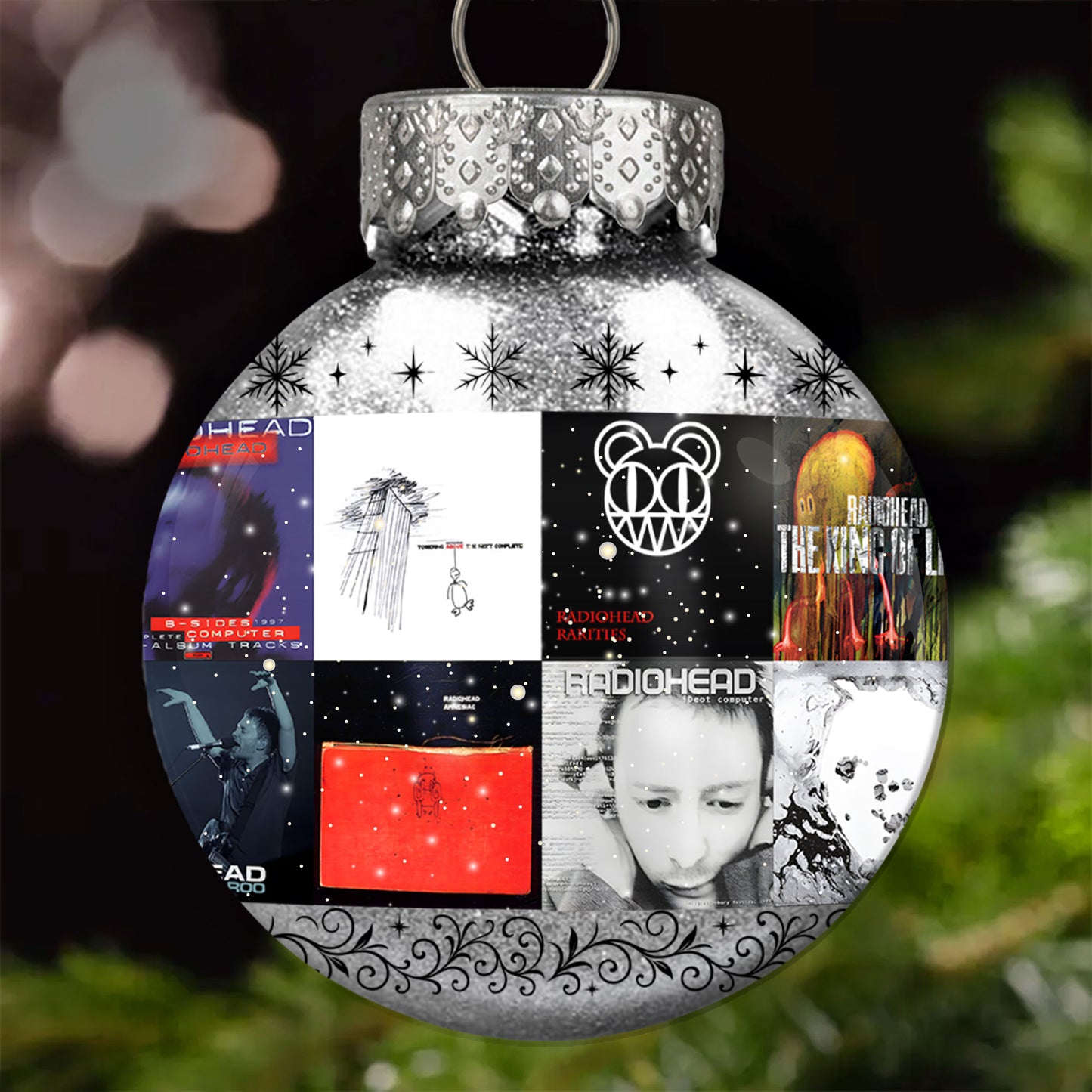 Radiohead Ball Ornament – A Tribute to Innovation, Emotion, and Alternative Spirit