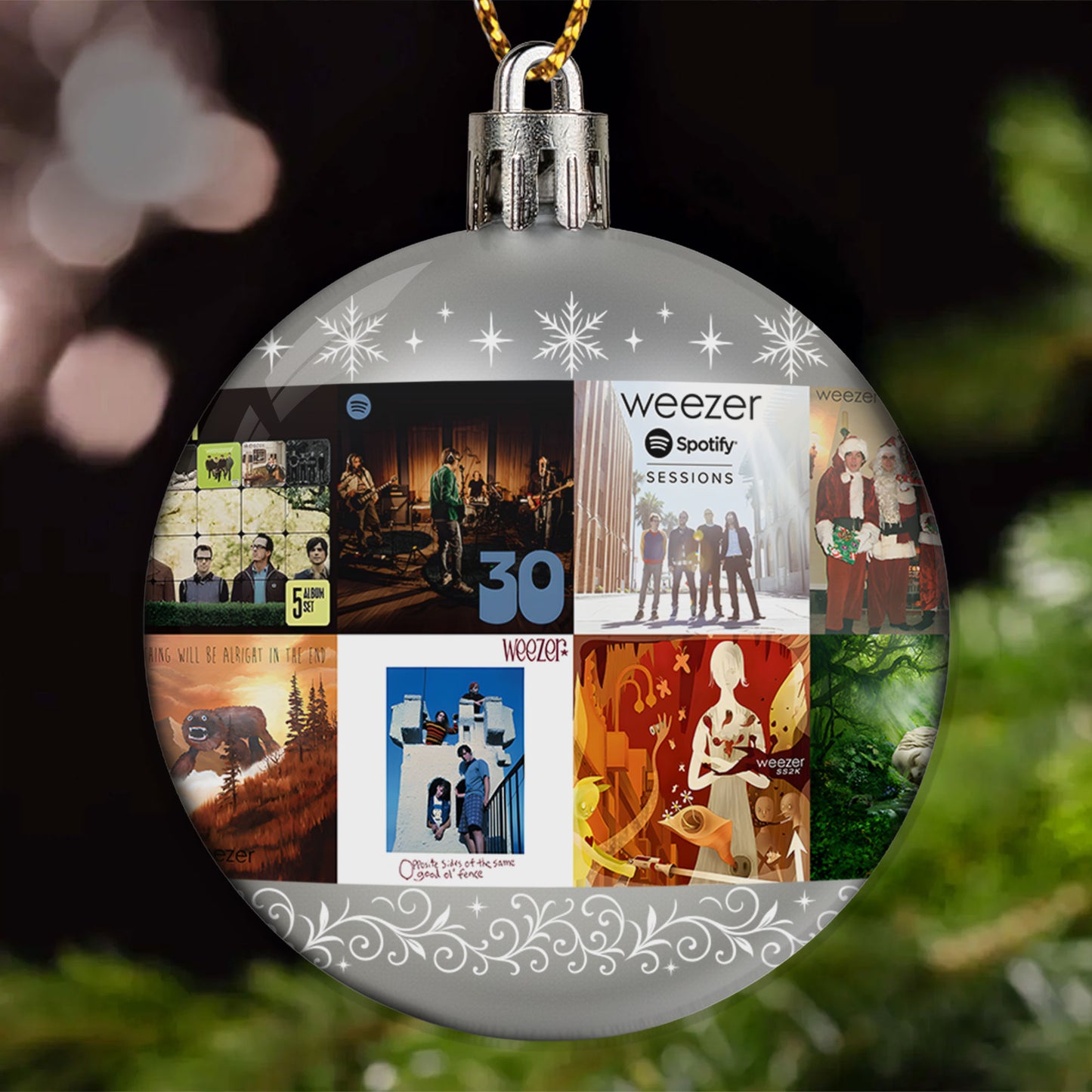 Weezer Ball Ornament – Alternative Rock Legends