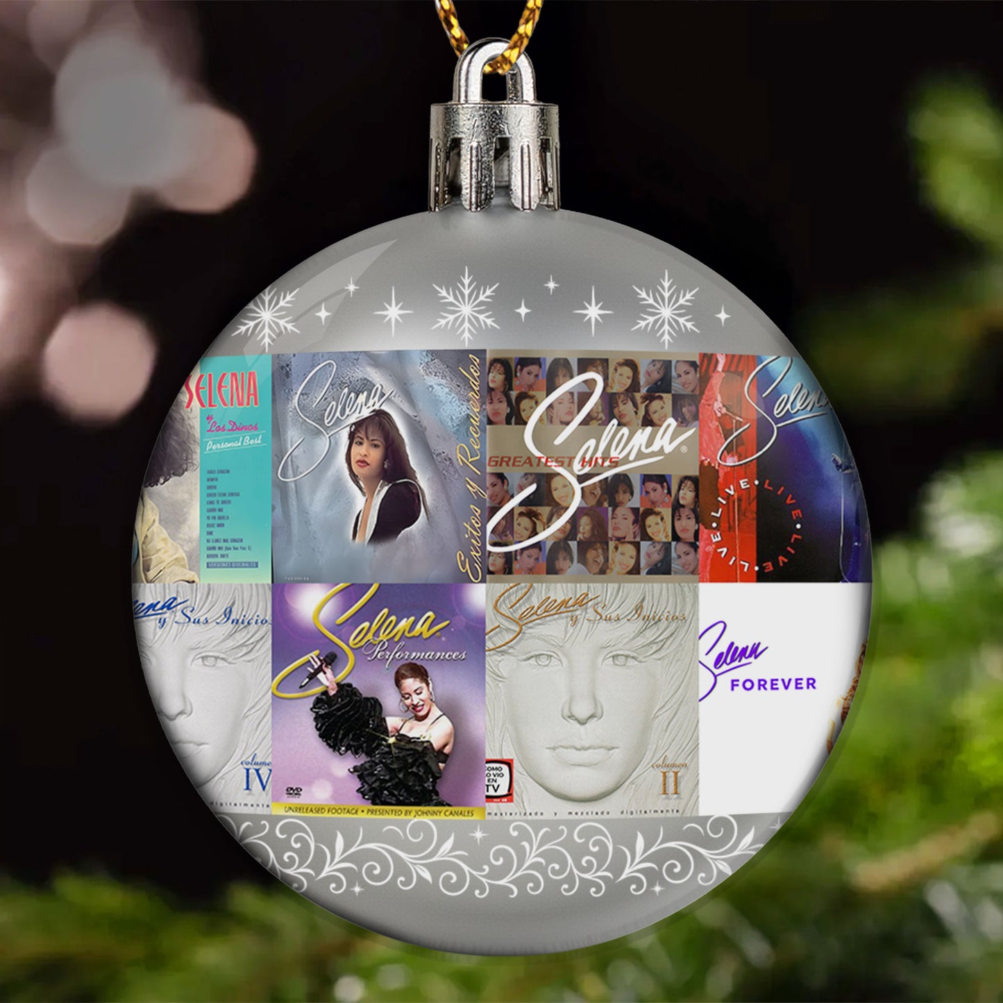 Selena Ball Ornament – The Queen of Tejano Shines Bright This Christmas