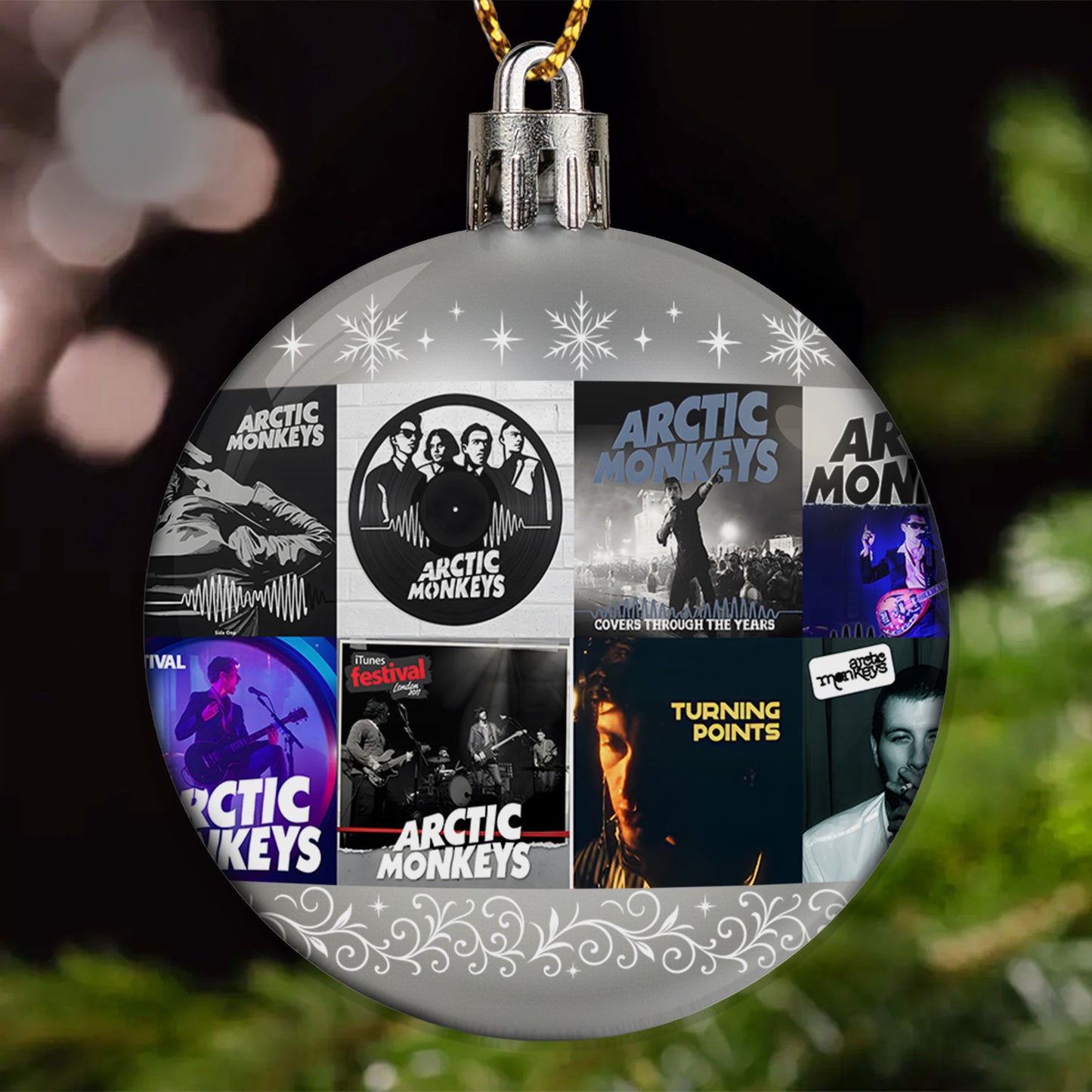 Arctic Monkeys Ball Ornament – Indie Rock Vibes