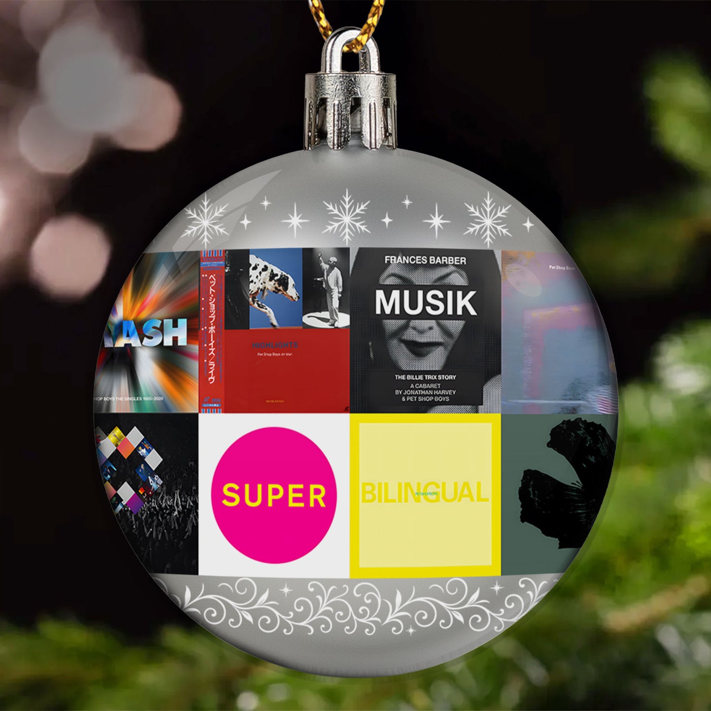 Pet Shop Boys Ball Ornament – A Stylish Christmas Gift for Music Lovers
