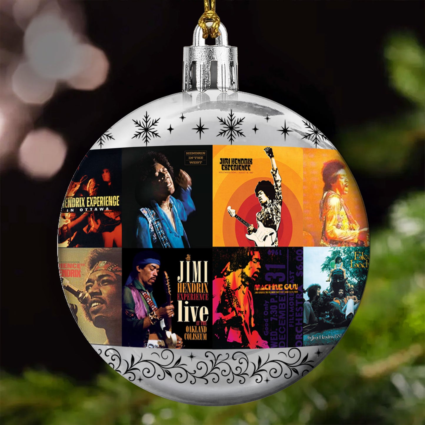 Jimi Hendrix Ball Ornament – Ignite Your Holidays with Legendary Energy