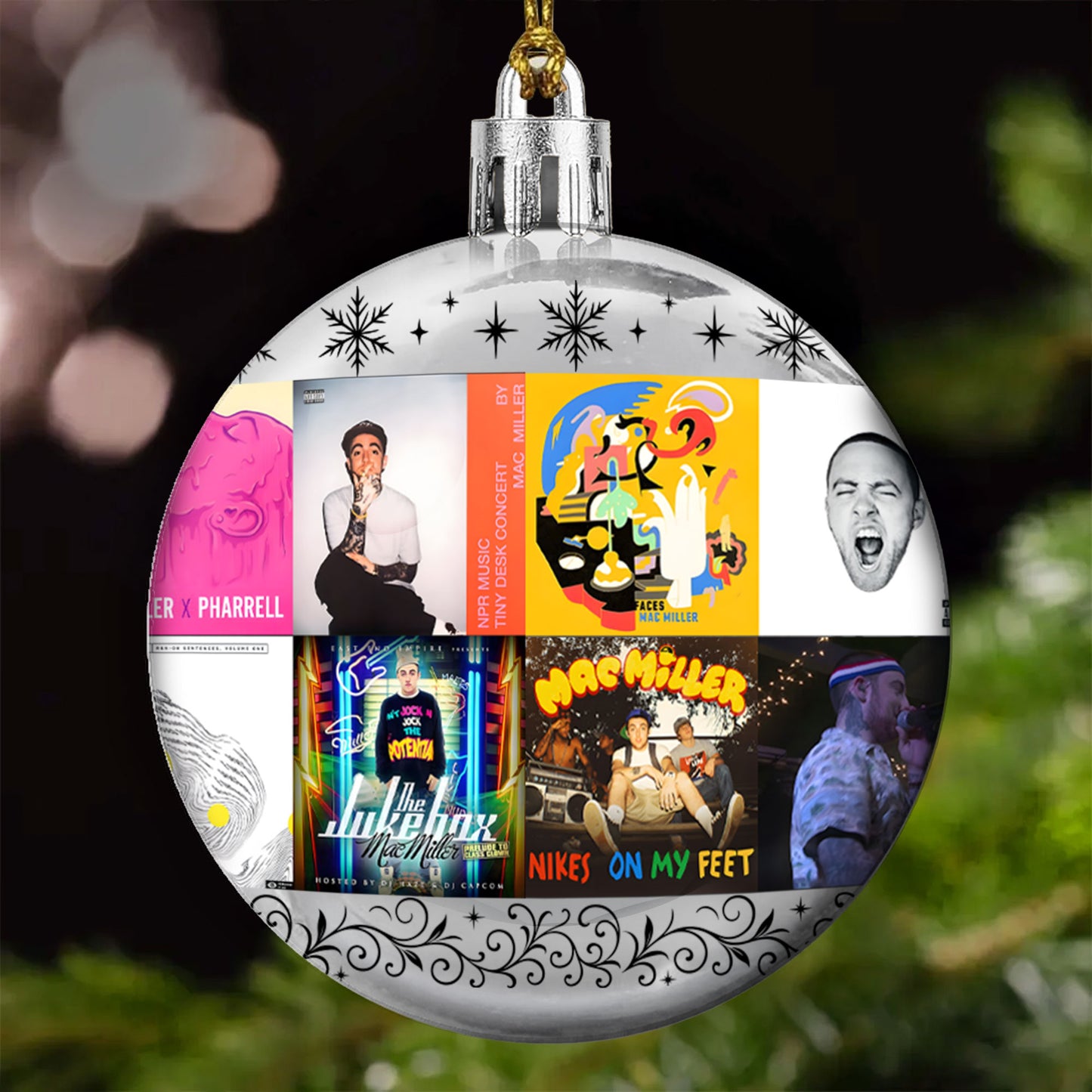 Mac Miller Ball Ornament – A Tribute to Timeless Vibes and Soulful Sound