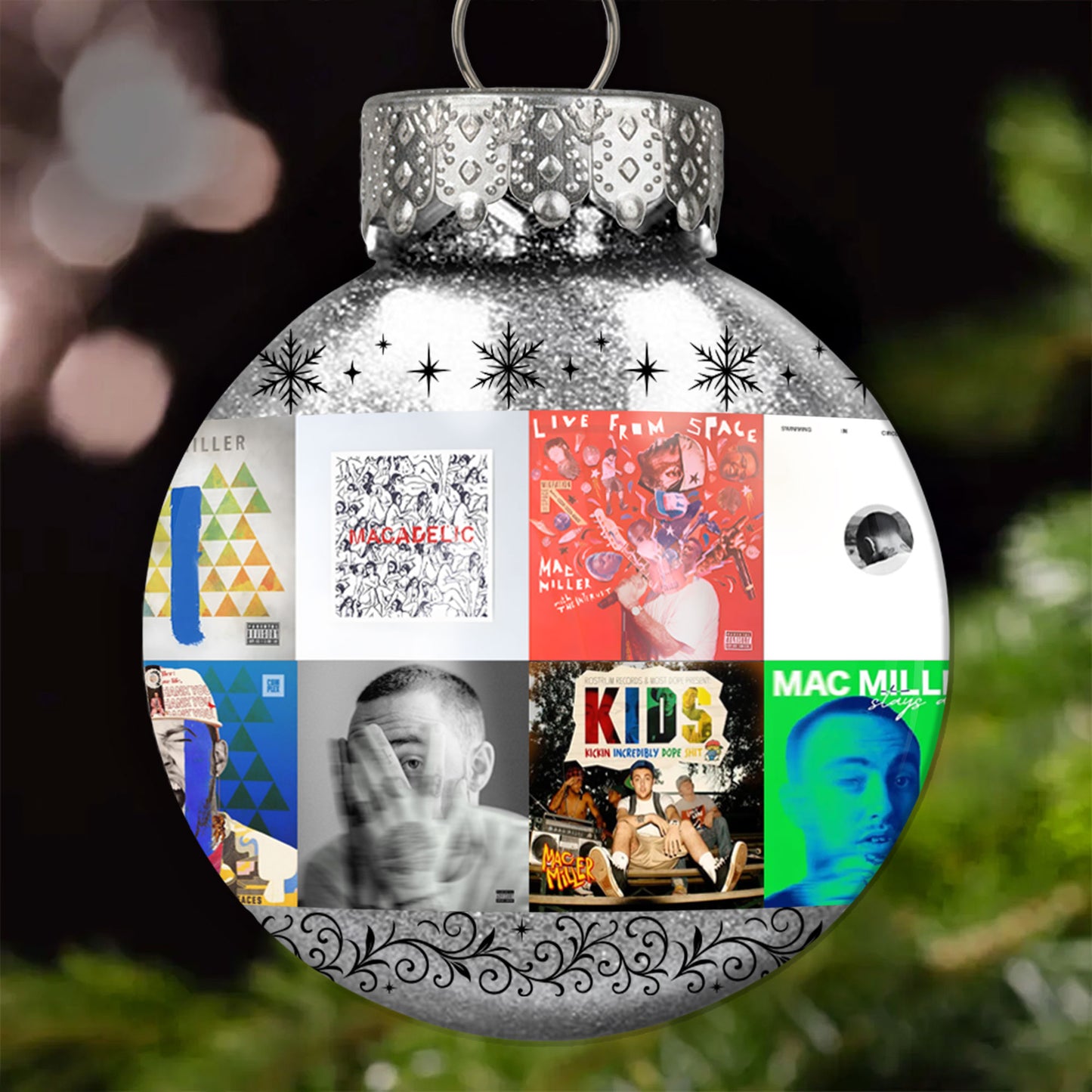 Mac Miller Ball Ornament – A Tribute to Timeless Vibes and Soulful Sound