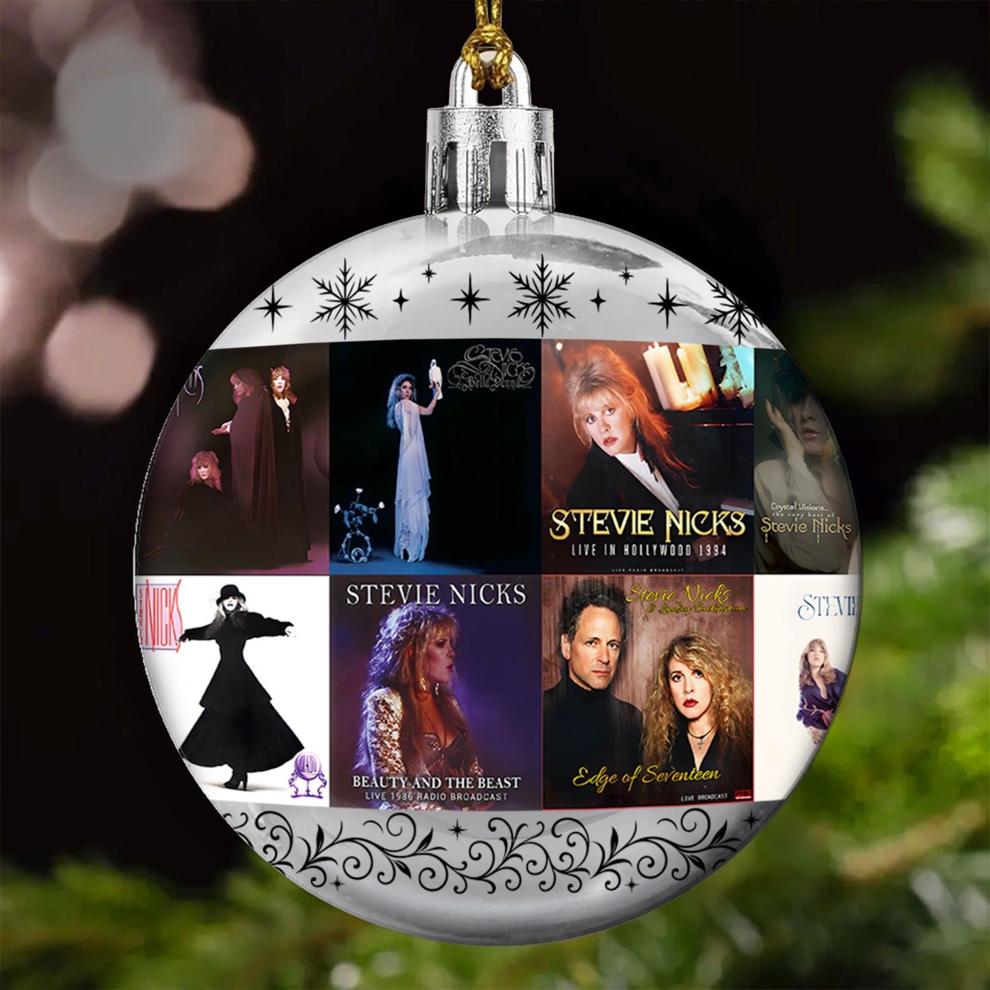 Stevie Nicks Ball Ornament – A Bohemian Tribute to the Queen of Mystical Rock