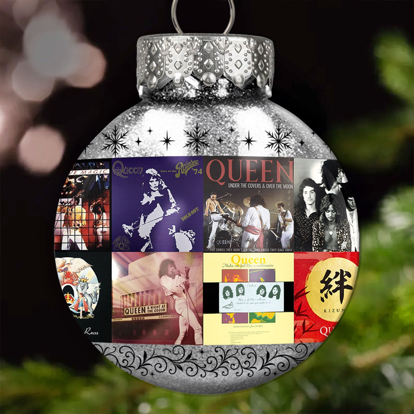 Queen Ball Ornament – A Majestic Tribute to Rock Royalty and Holiday Harmony