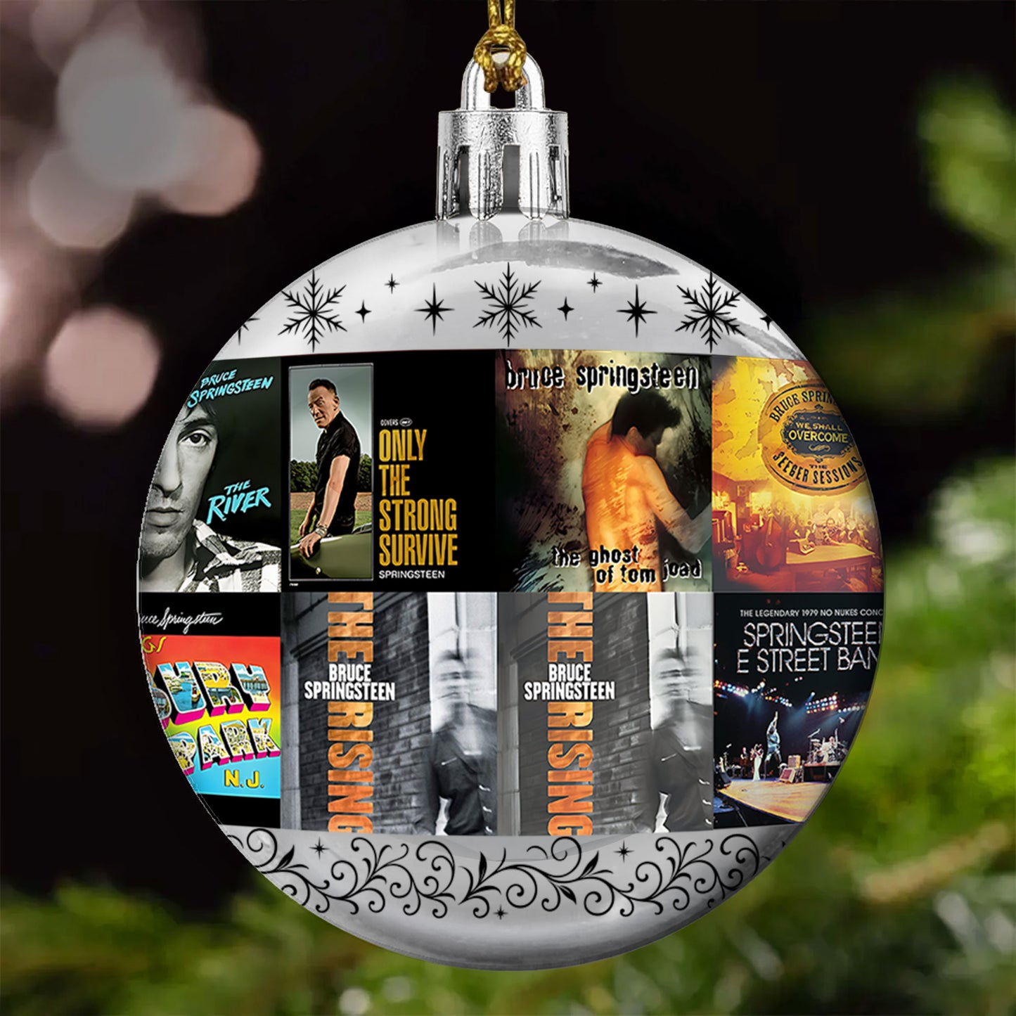 Bruce Springsteen Ball Ornament – A Tribute to The Boss and the Spirit of Rock