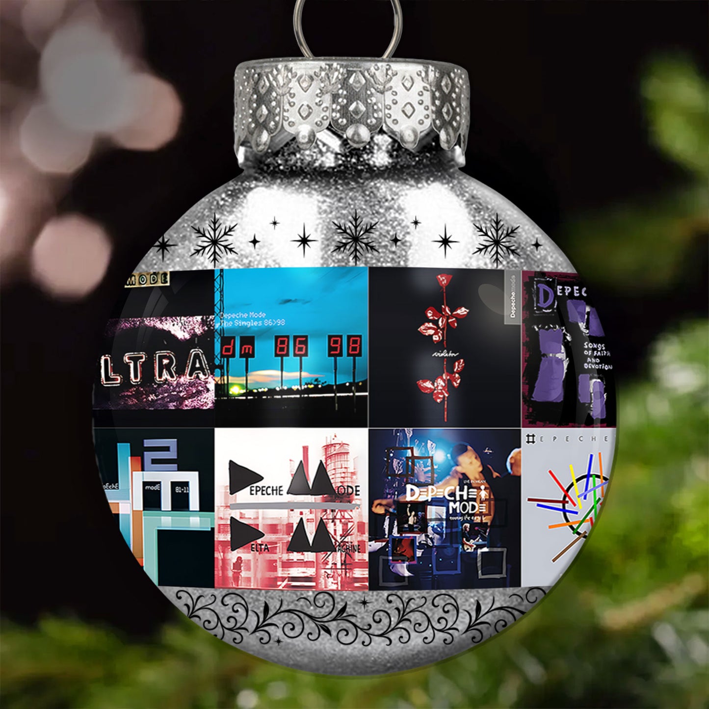Depeche Mode Ball Ornament – A Synthwave Symphony for the Holiday Season