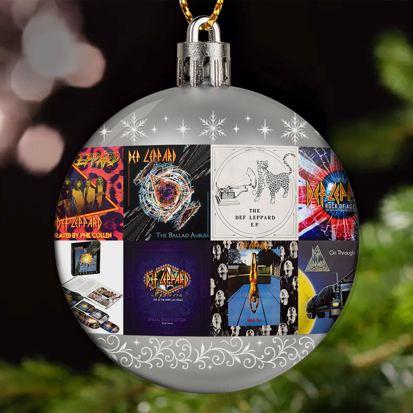 Def Leppard Ball Ornament – Rock ’n’ Roll Glory