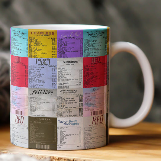 Vintage Taylor Swift Album Ticket Mug