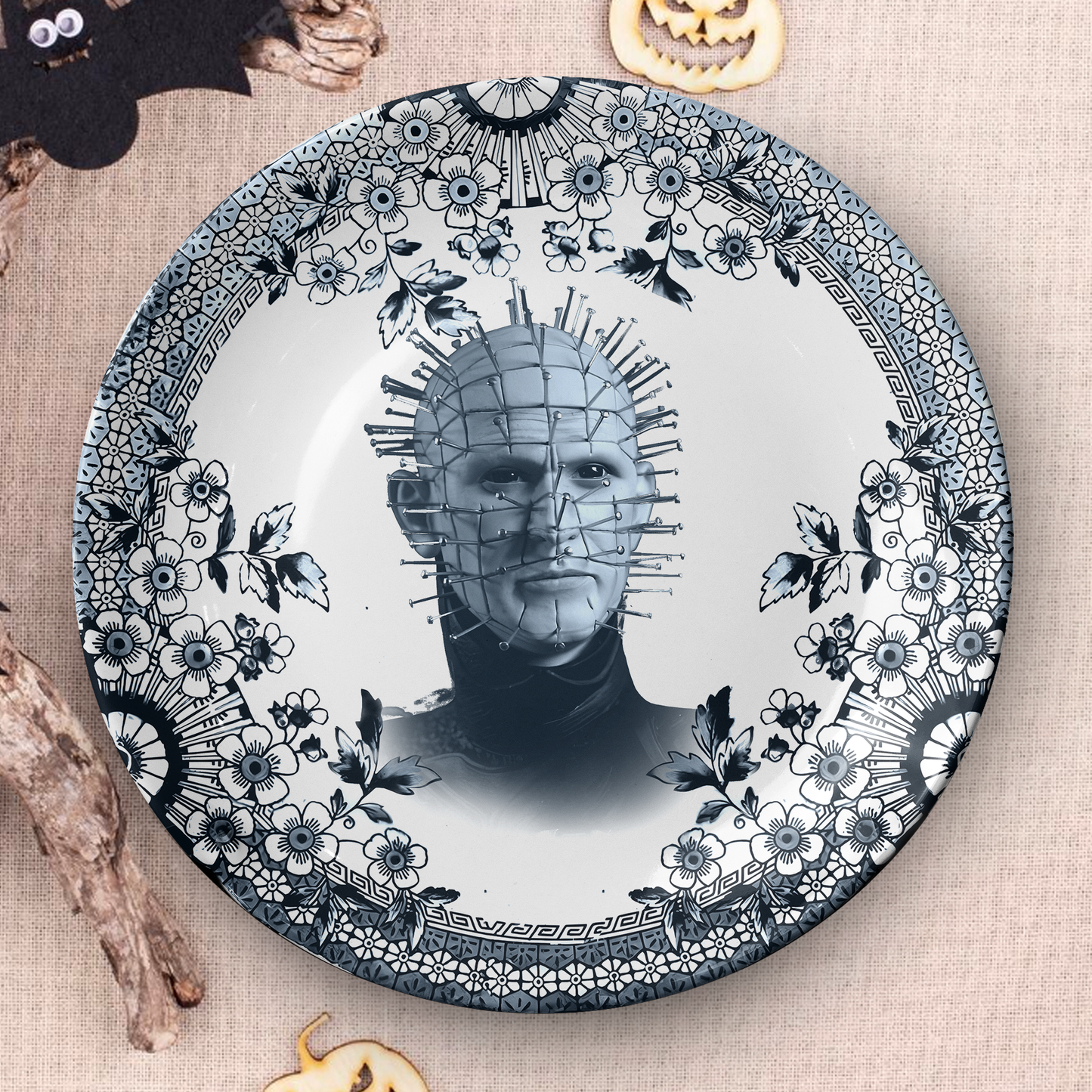 Pinhead Ceramic Plate – Classic Horror Villains Collection