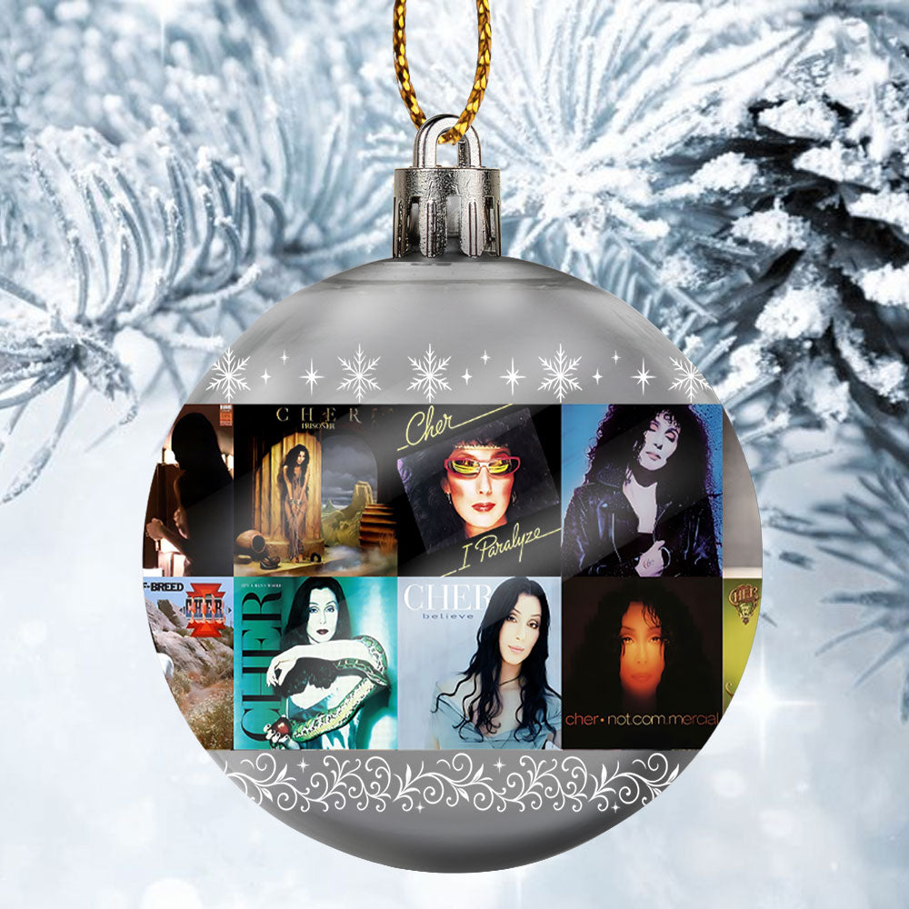 Cher Ball Ornament – A Dazzling Celebration of Glamour, Strength, and Timeless Hits