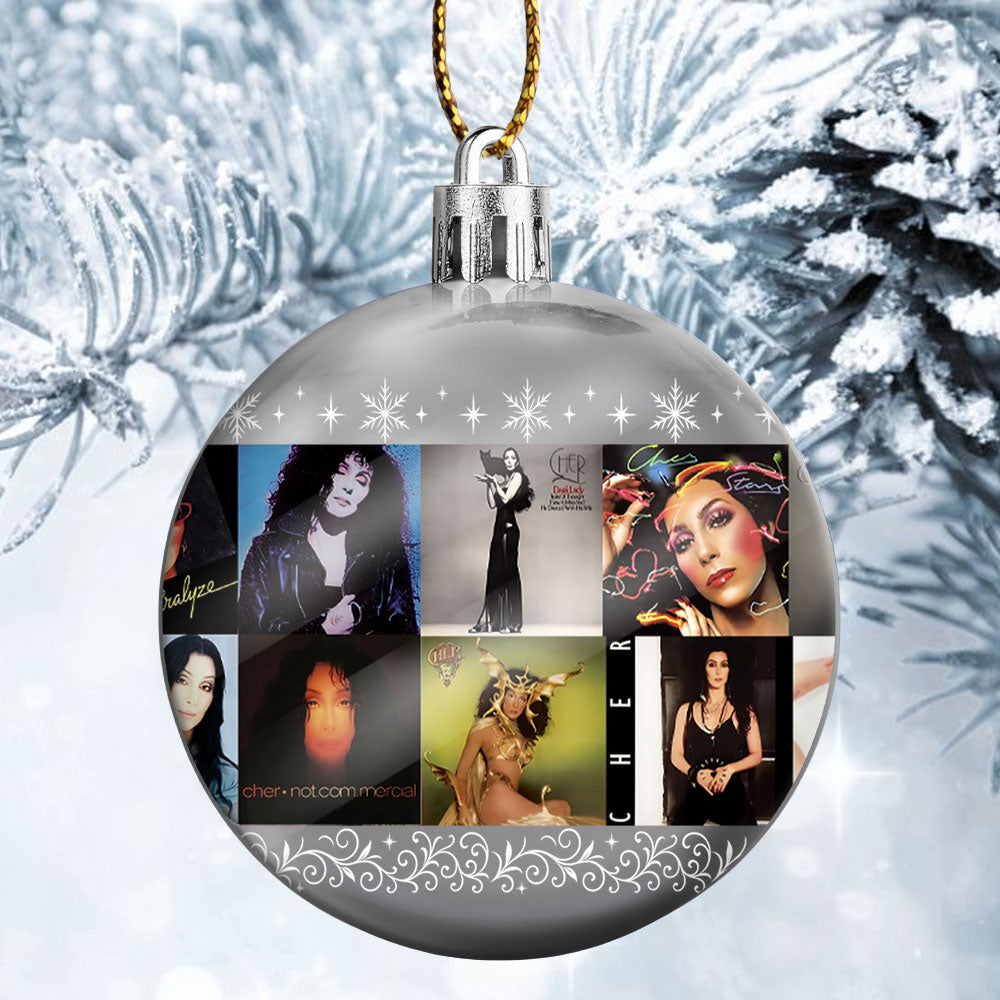 Cher Ball Ornament – A Dazzling Celebration of Glamour, Strength, and Timeless Hits