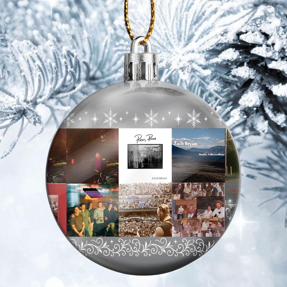 Zach Bryan Ball Ornament – Heartfelt Country Spirit for the Holidays