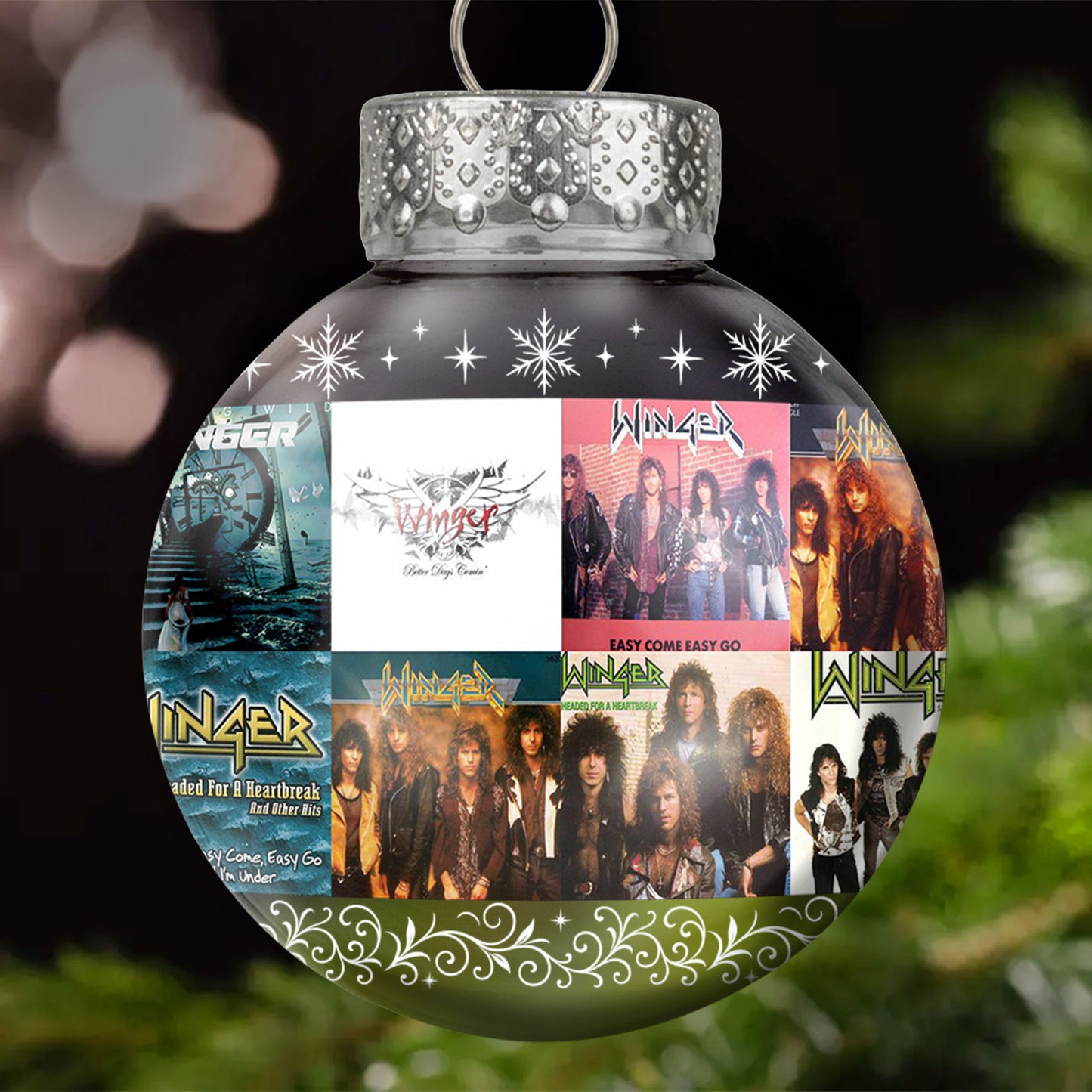 Winger Ball Ornament – Classic Hard Rock Energy