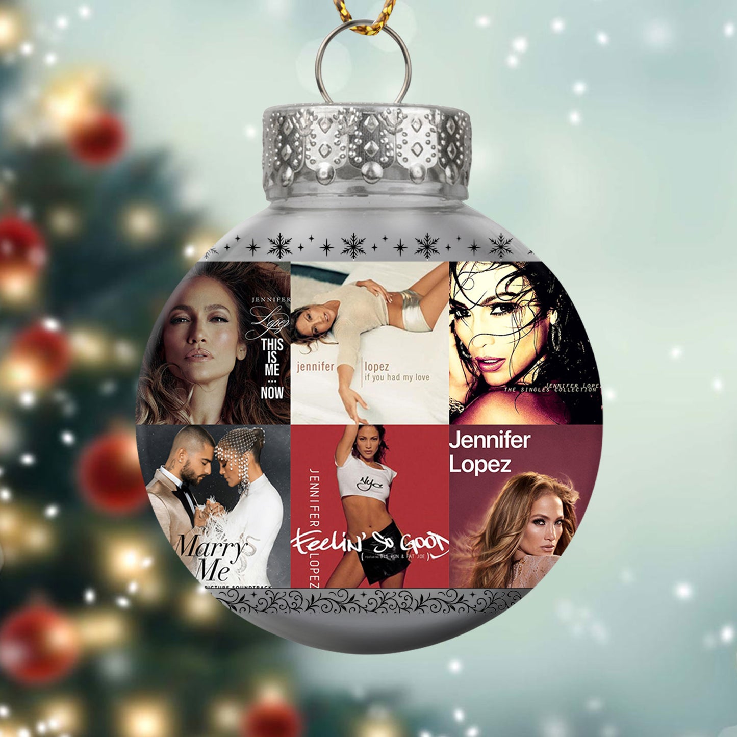 Jennifer Lopez Ball Ornament – Shine Bright with Pop Glamour