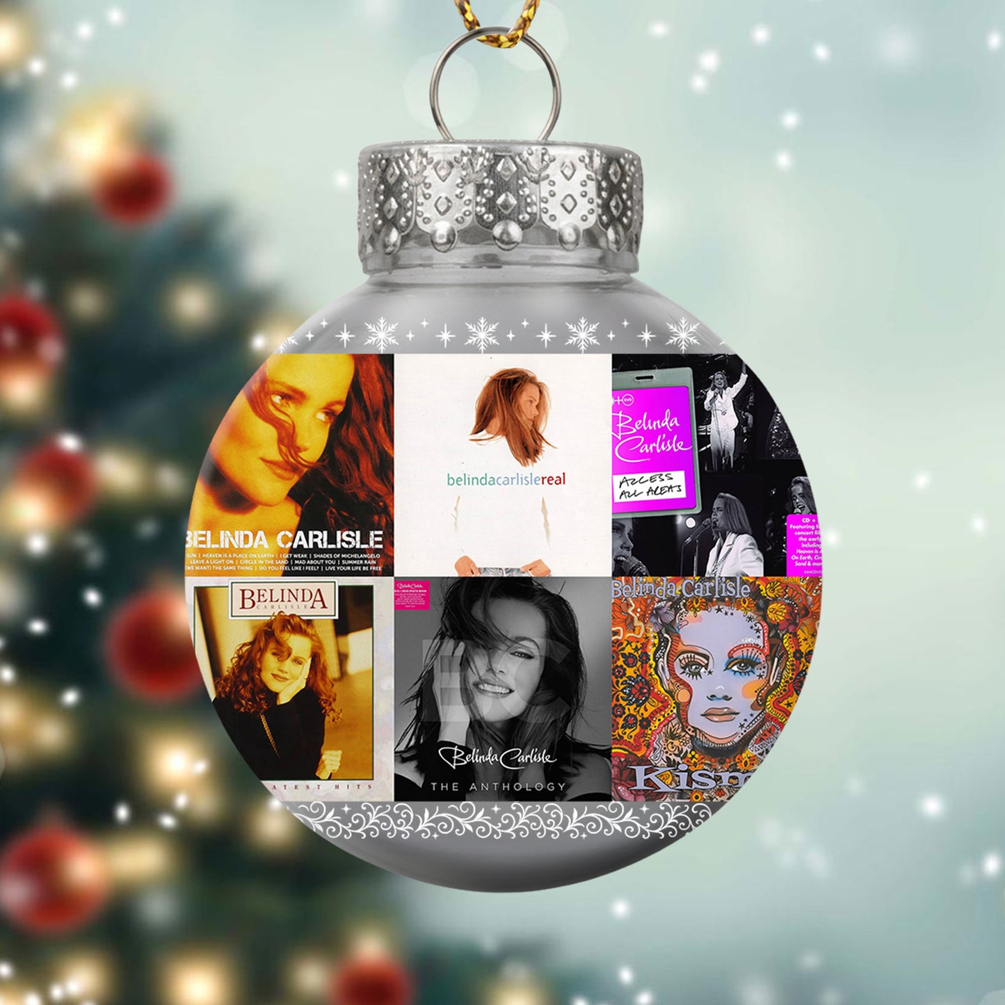 Belinda Carlisle Ball Ornament – Pop Elegance for a Merry Season