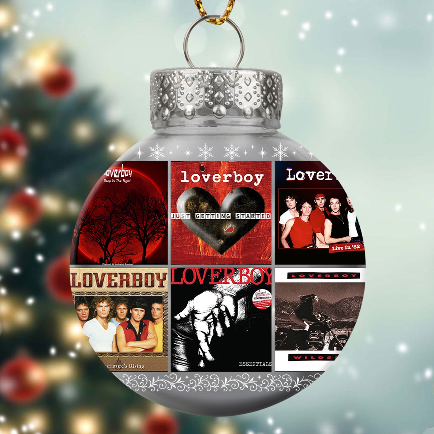 Loverboy Ball Ornament – Rock the Holidays with Classic 80s Energy